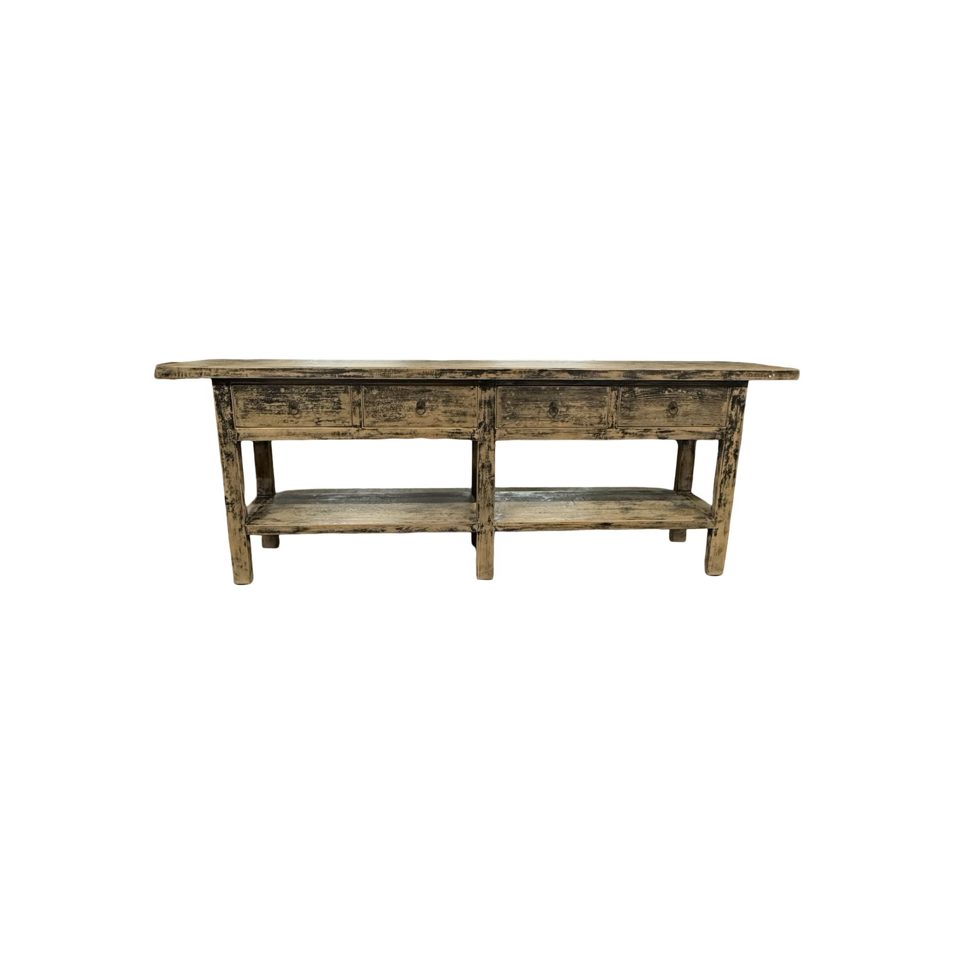 Dressoir zwart finish 4 la en plank uniek