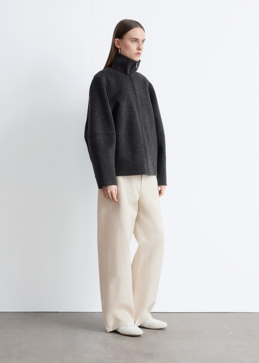 & Other Stories ZIP-UP WOOL JACKET