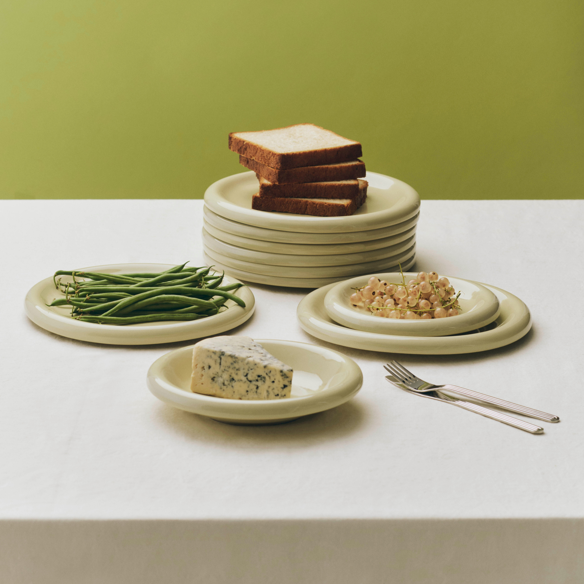 Ontbijtbord Barro Ø18 cm pistachio - set van 2