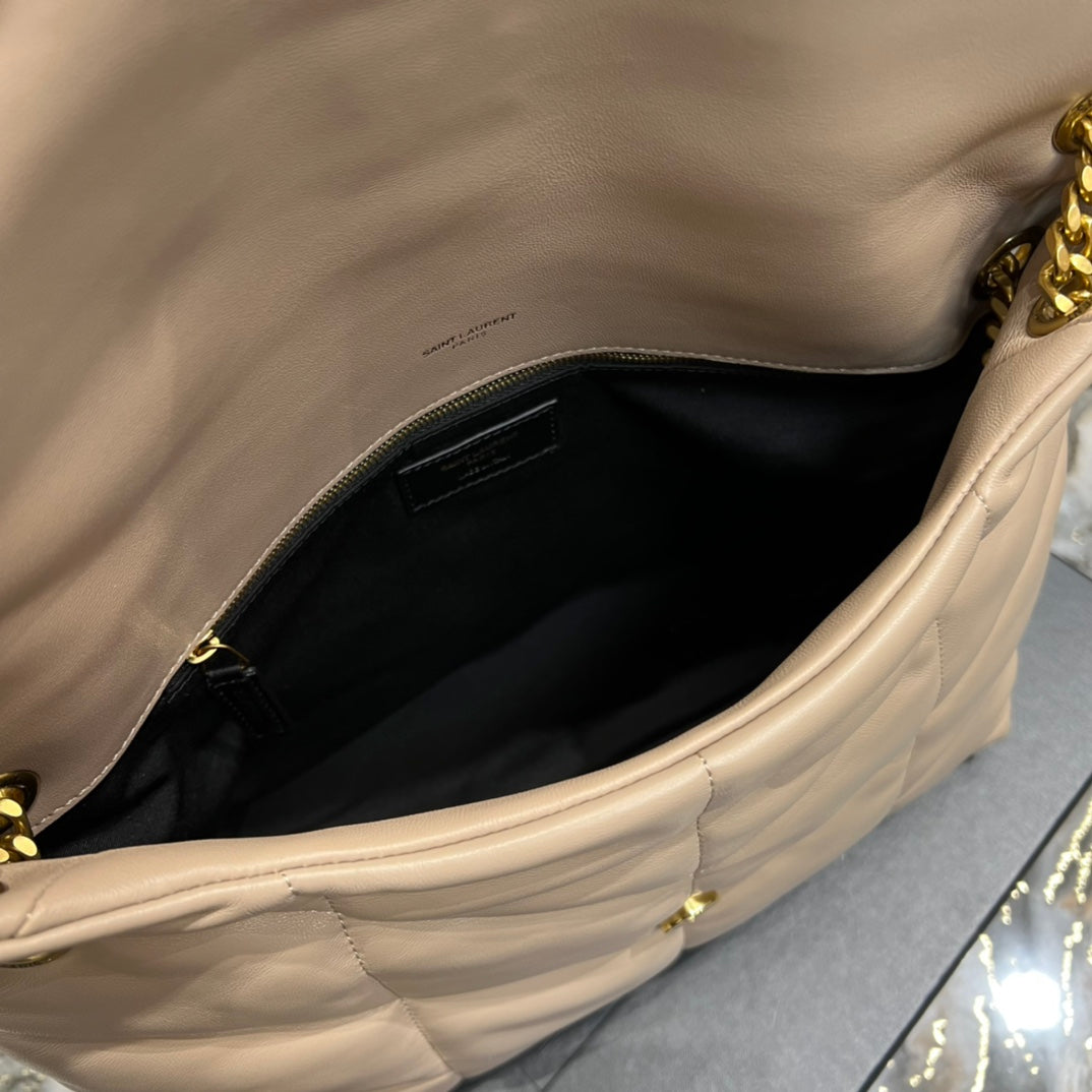 Y PUFFER MEDIUM BAG IN QUILTED LAMBSKIN - Top Club