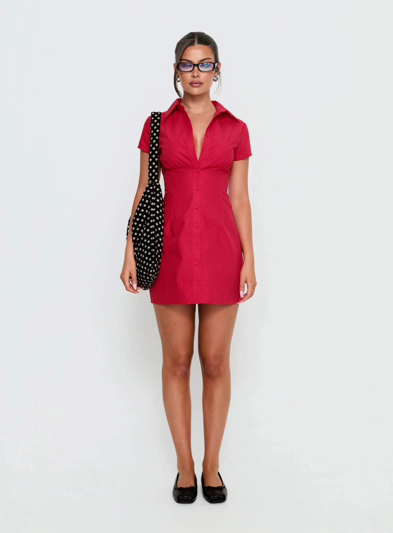 Motley Mini Dress Red