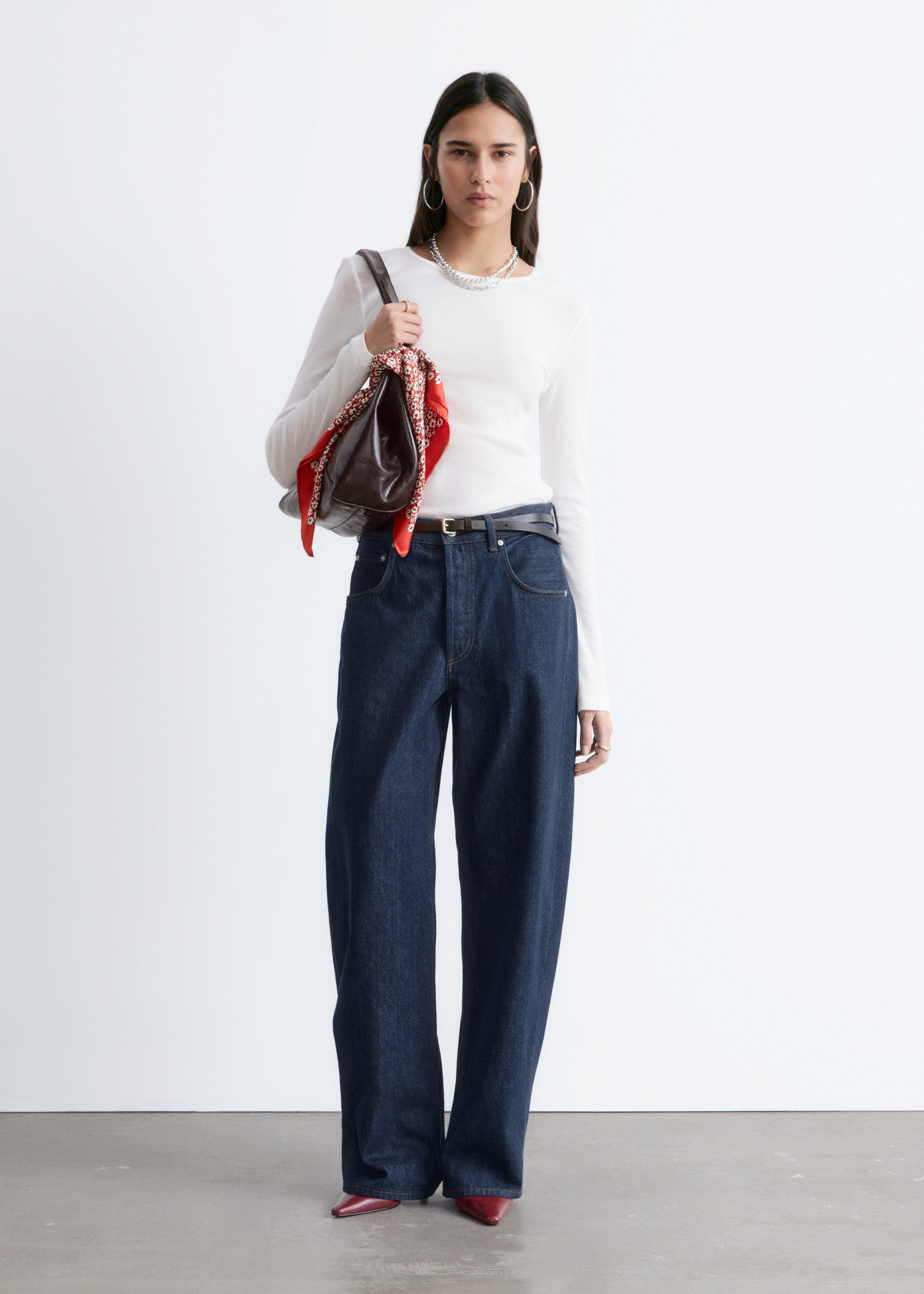 & Other Stories LONG-SLEEVE COTTON TOP