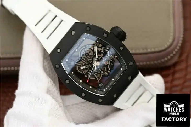 Richard Mille RM055 KV Factory White Strap