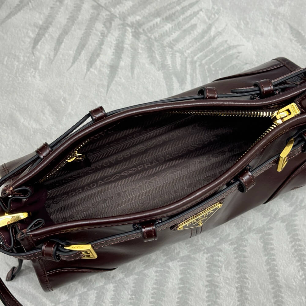 Prada Bonnie small leather shoulder bag(HIGH-END GRADE) - Top Club