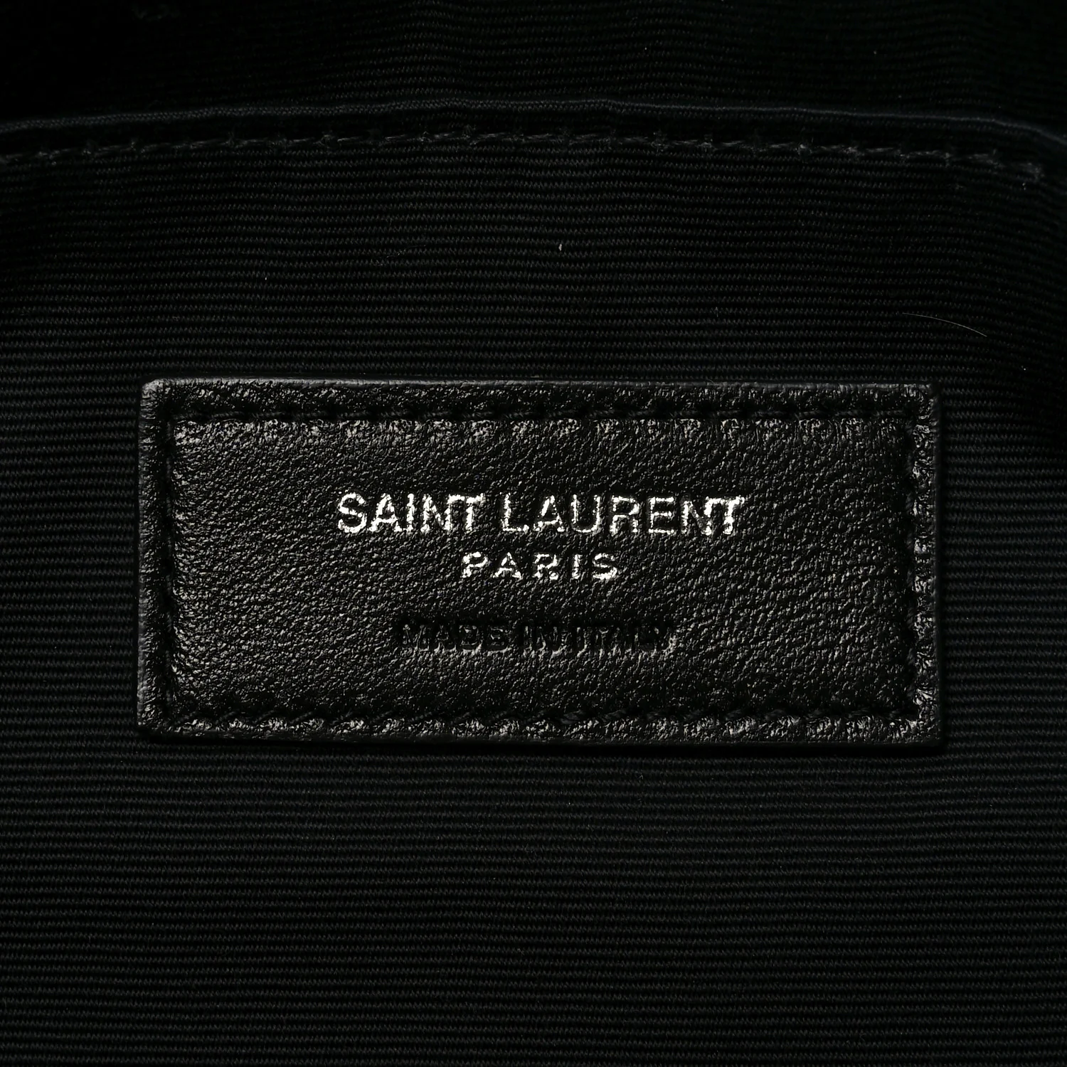 Linen Canvas Rive Gauche Zipped Pouch Black - Top Club