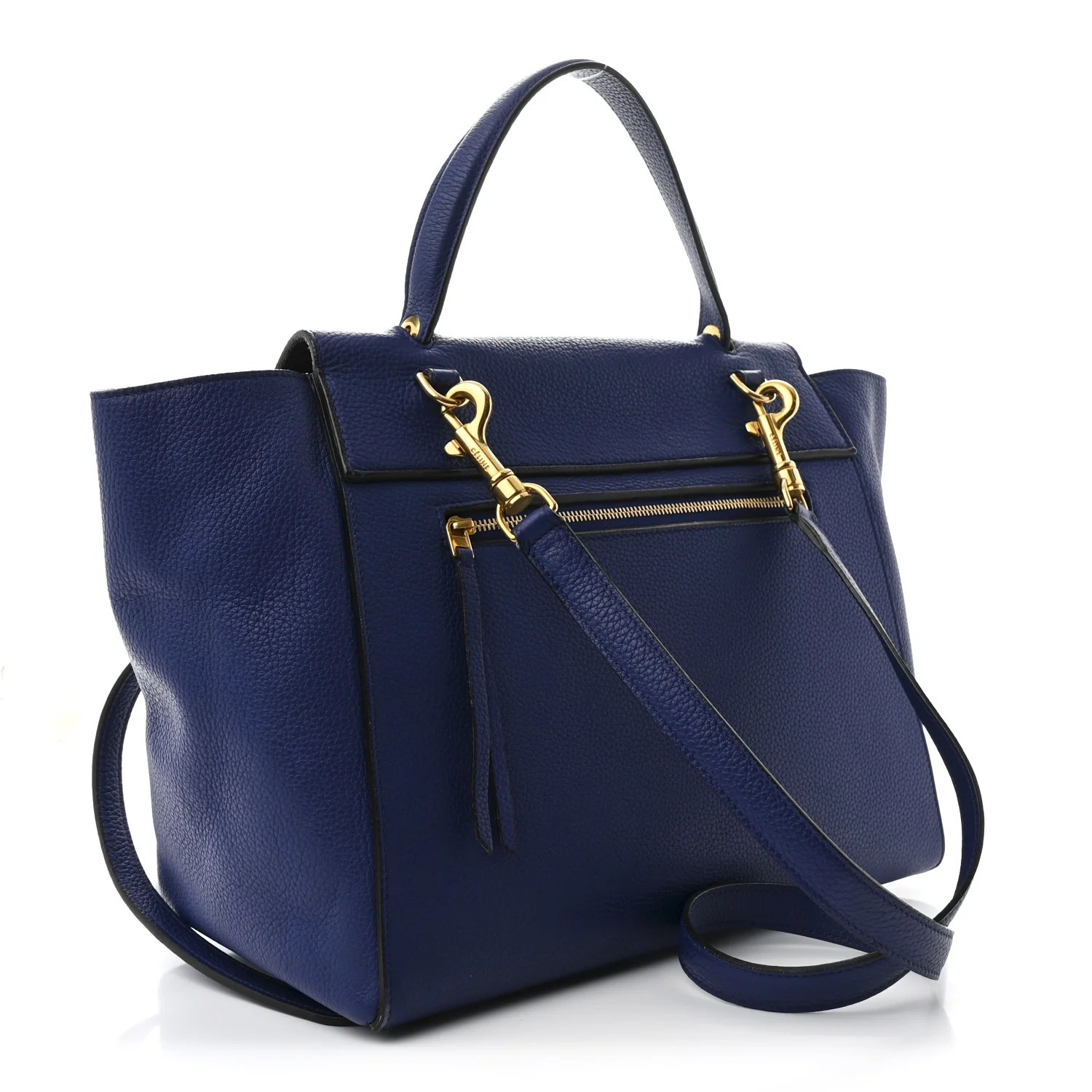 Grained Calfskin Mini Belt Bag Indigo - Top Club