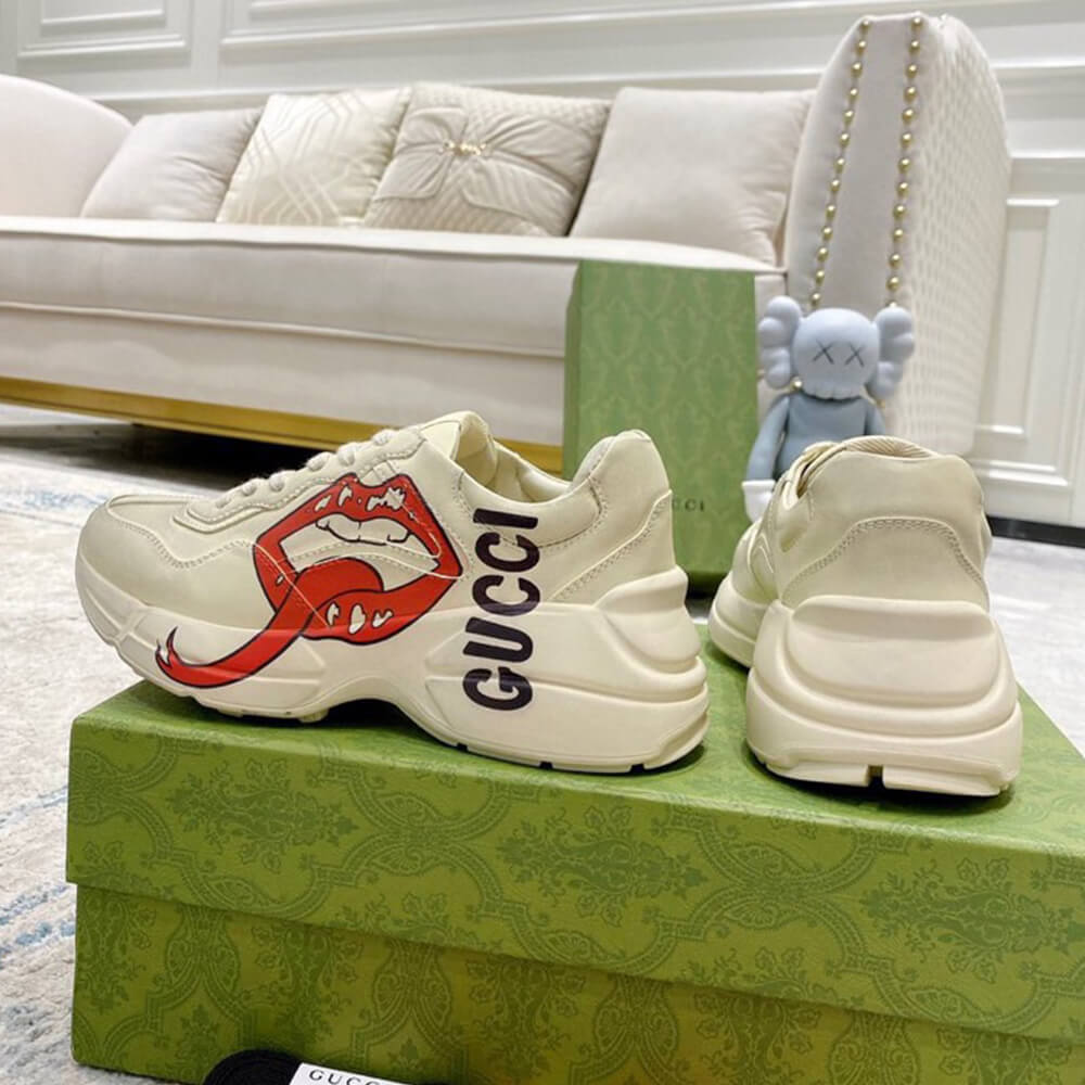 Rhyton sneaker with mouth print - Top Club