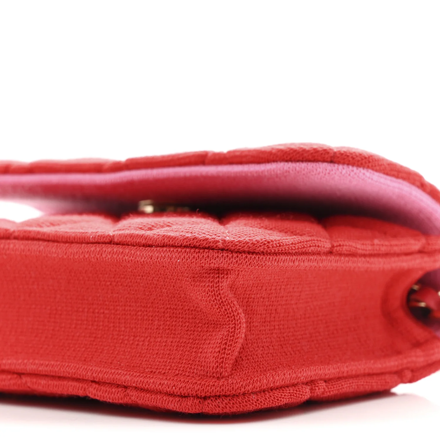 Jersey Quilted Micro Mini Flap Red - Top Club