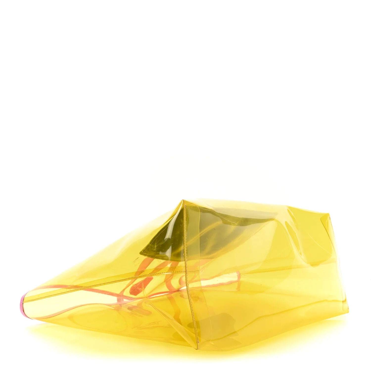 Vinyl Calfskin 90s Logo Tote Yellow - Top Club