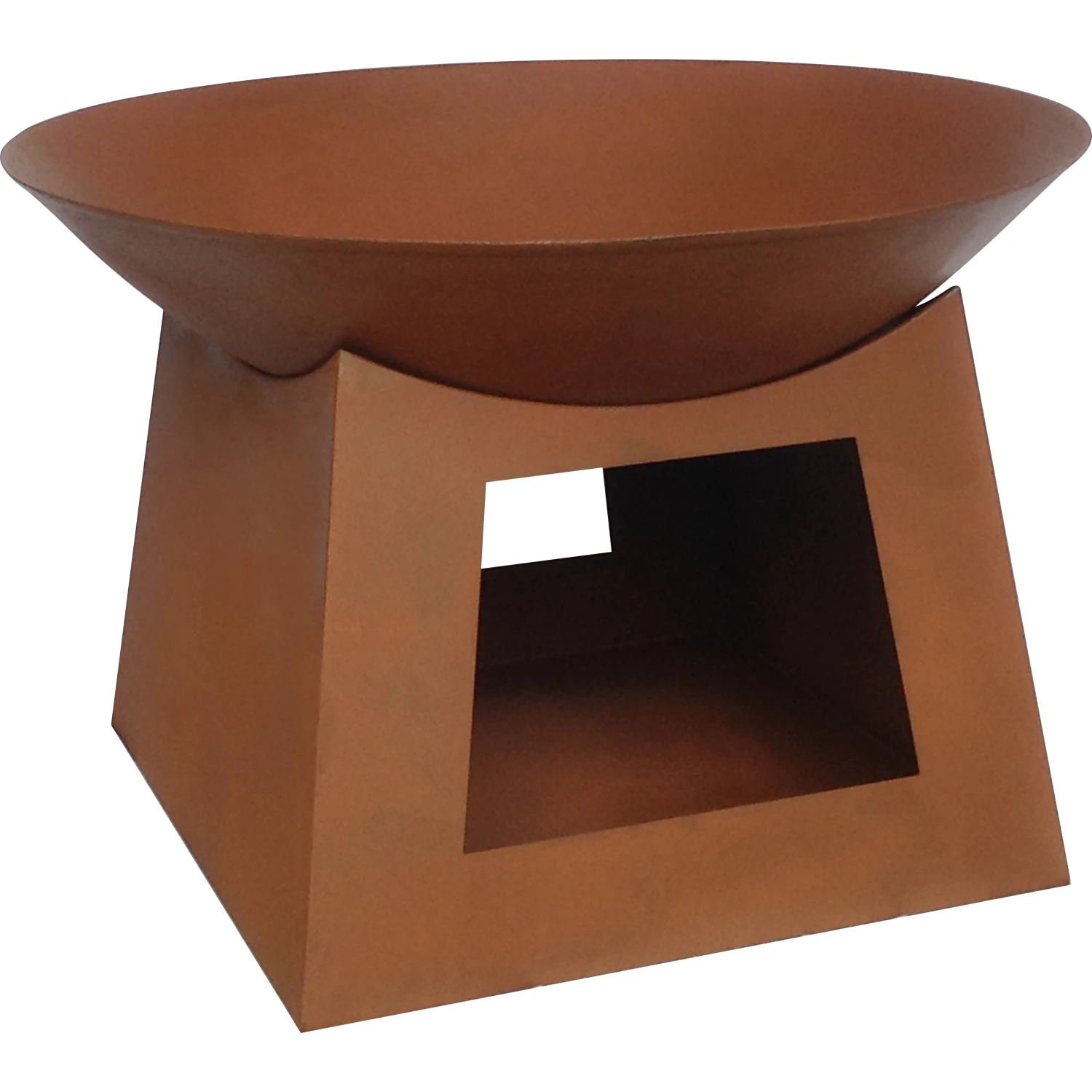 Braciere da giardino in acciaio H 41,5 x Ø 61,5 cm effetto ruggine