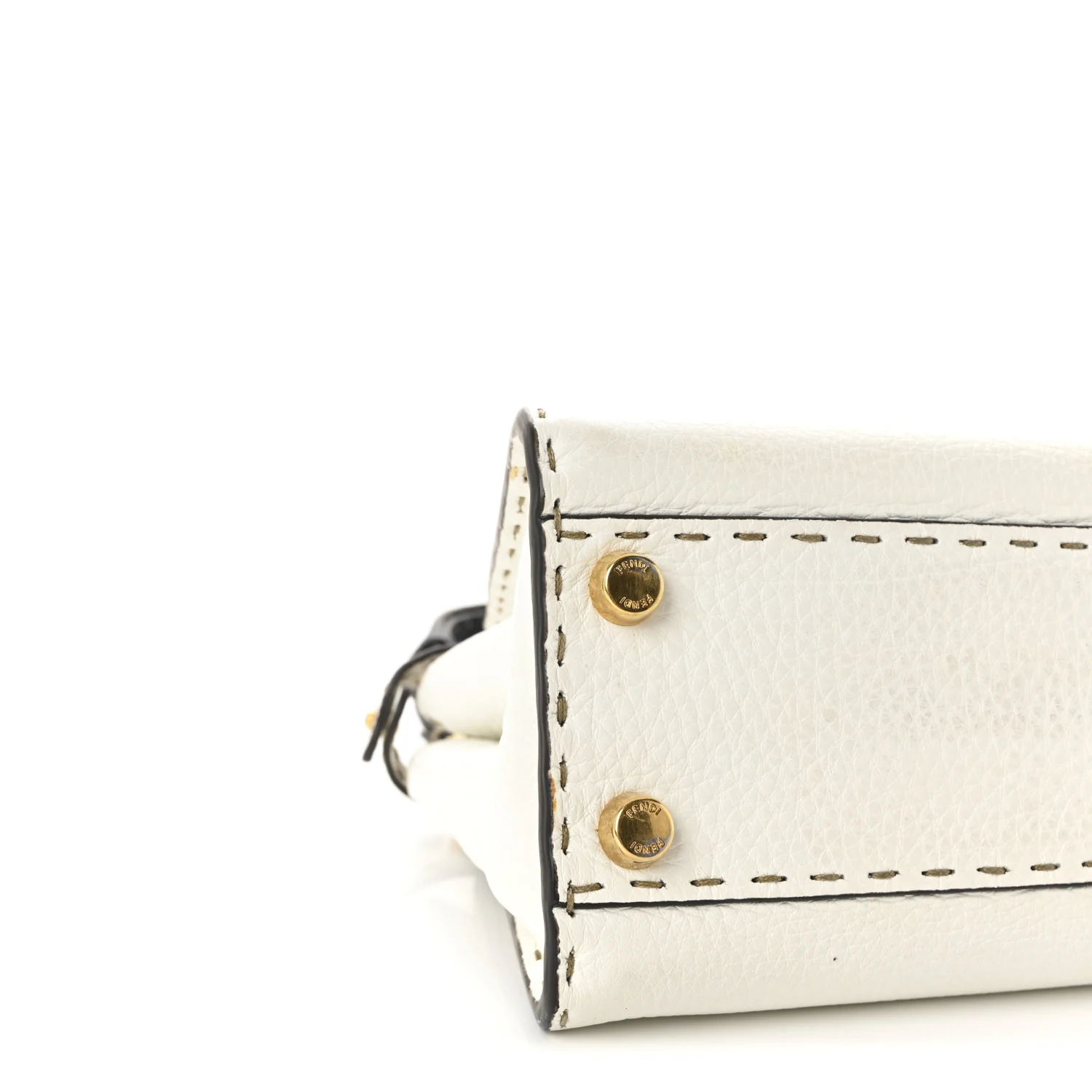 Cuoio Romano Selleria Tri-color Mini Peekaboo Iconic Satchel White Indaco Saddler - Top Club