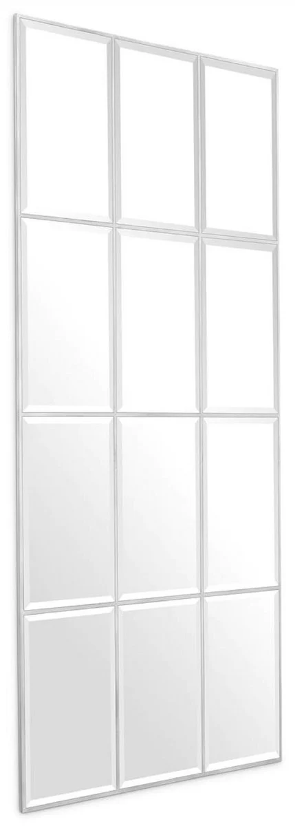 Luxury wall mirror silver 78.5 x H. 215.5 cm - Rectangular living room mirror - Bedroom mirror - Cloakroom mirror - Luxury furniture - Luxury furnishings