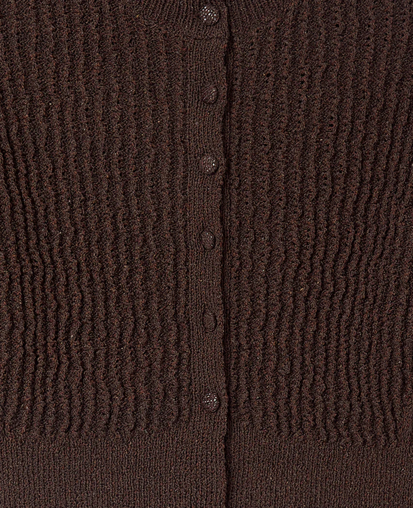 Pimkie Gilet court en maille ajourée et reliefée