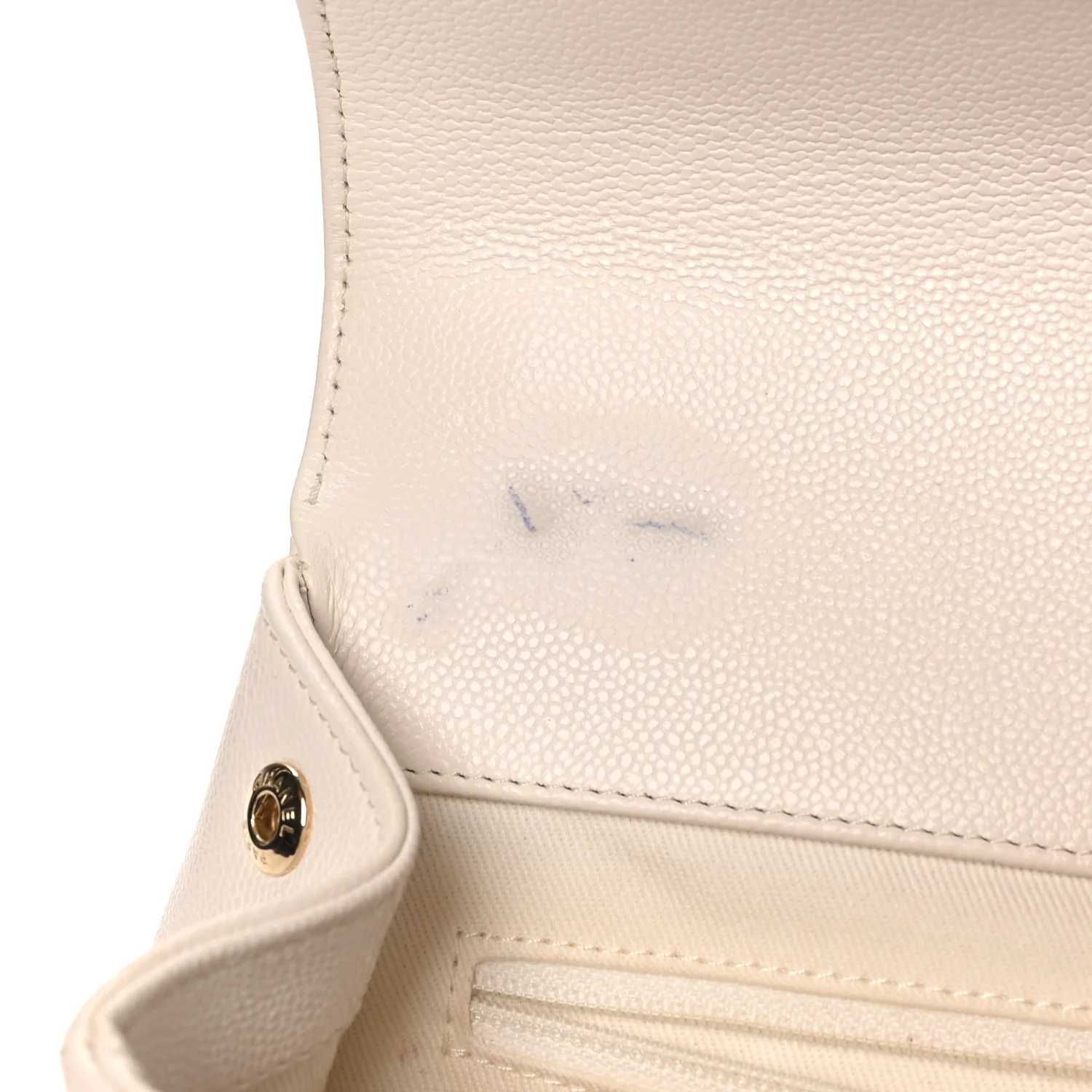 Caviar Quilted Medium Business Affinity Flap White - Top Club