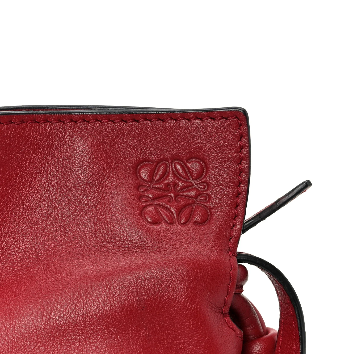 Calfskin Mini Flamenco Knot Bag Red - Top Club