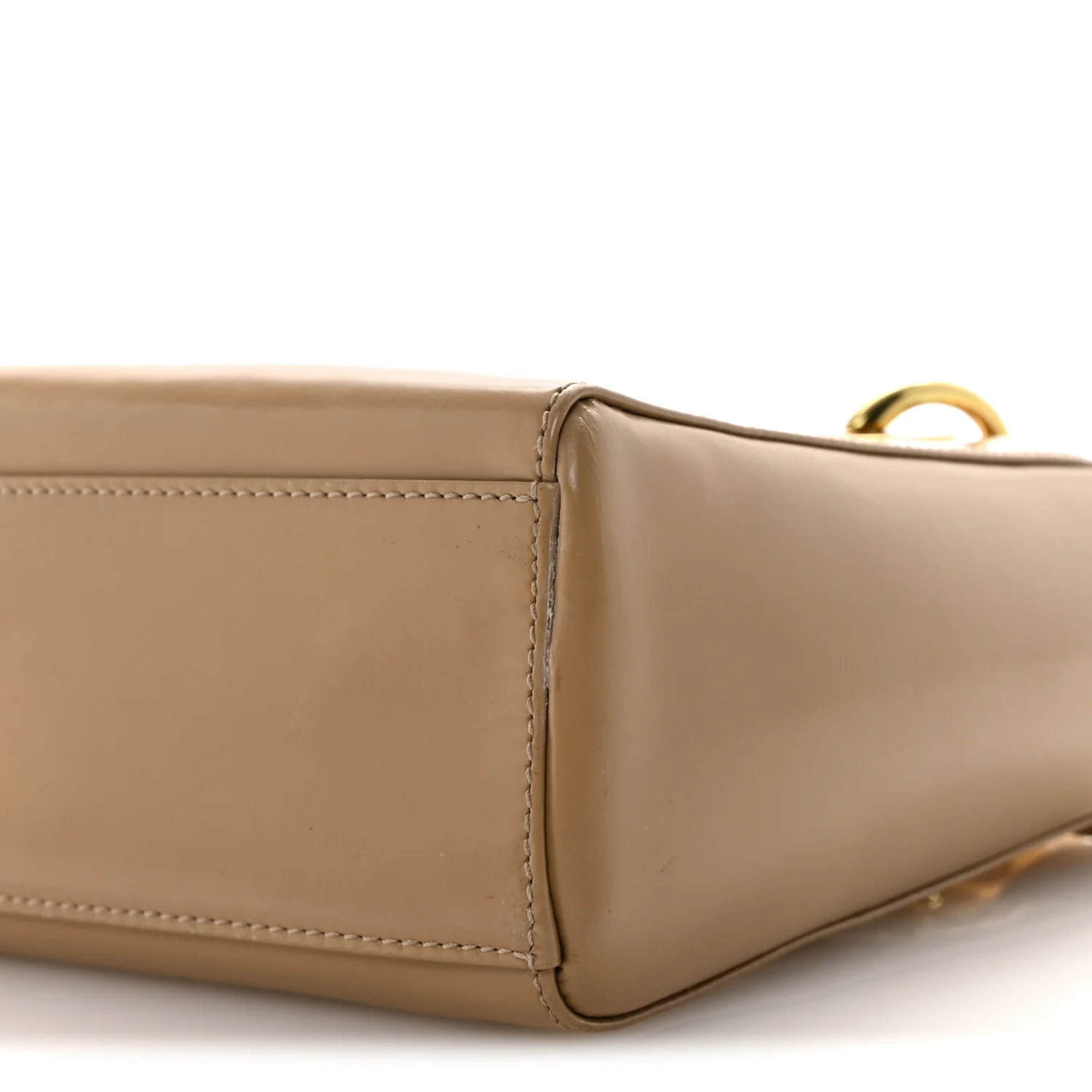 Patent Mini Lady Dior Beige - Top Club