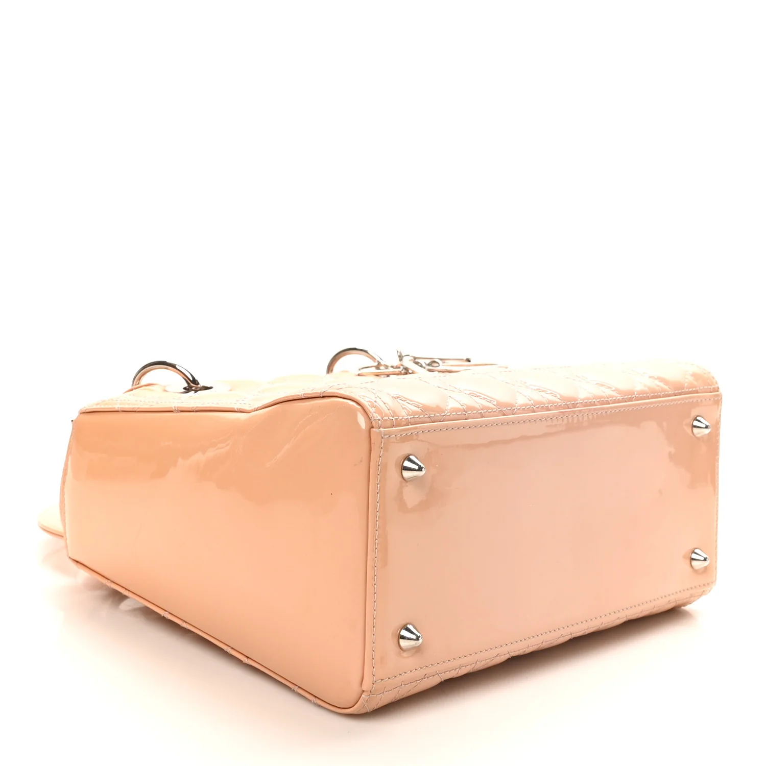 Patent Cannage Medium Lady Dior Rose Clair - Top Club