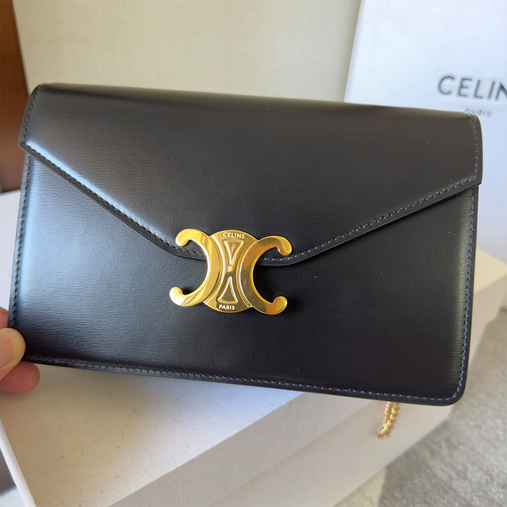 WALLET ON CHAIN MARGO in Shiny calfskin(HIGH-END GRADE) - Top Club