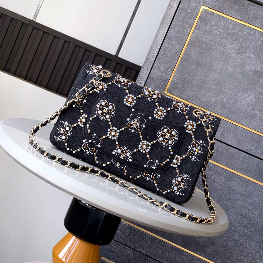 CHANEL Pearl Classic Double Flap Handbag(HIGH-END GRADE) - Top Club