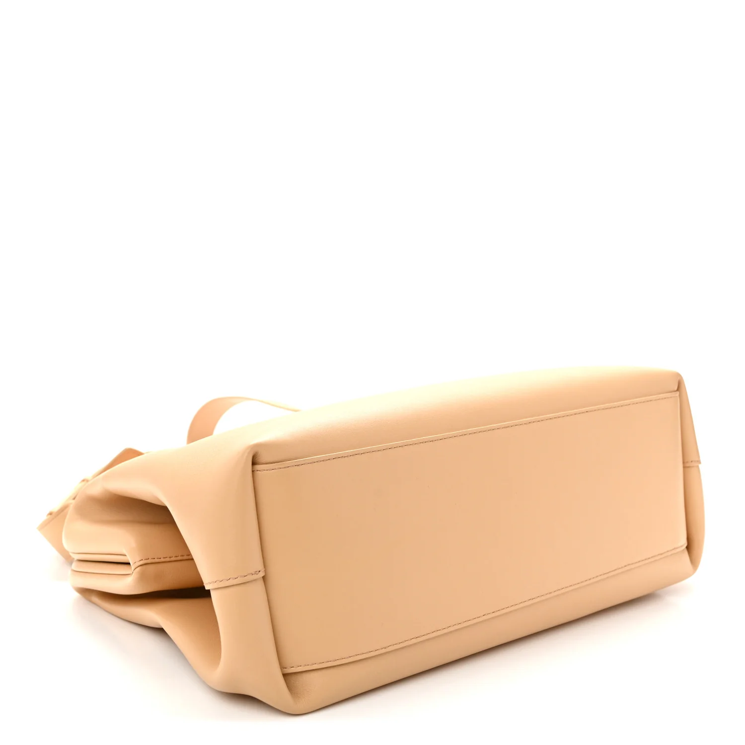 Calfskin Medium The Point Triangle Bag Almond - Top Club