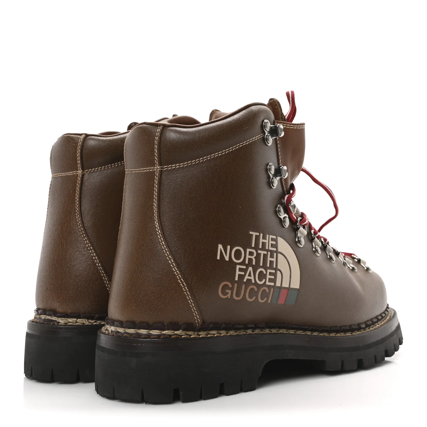 X THE NORTH FACE Calfskin Mens Hiking Ankle Boots 39 Foggy Tabacco Cuir - Top Club