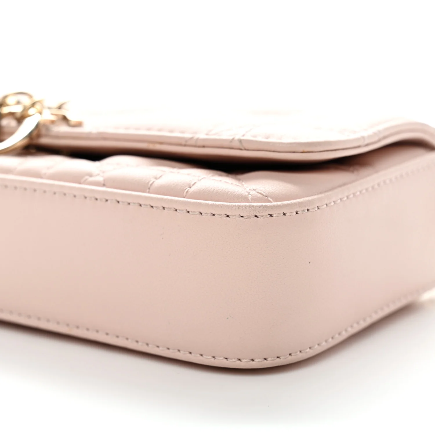Lambskin Cannage Dior Talk Phone Pouch Rose Poudre - Top Club