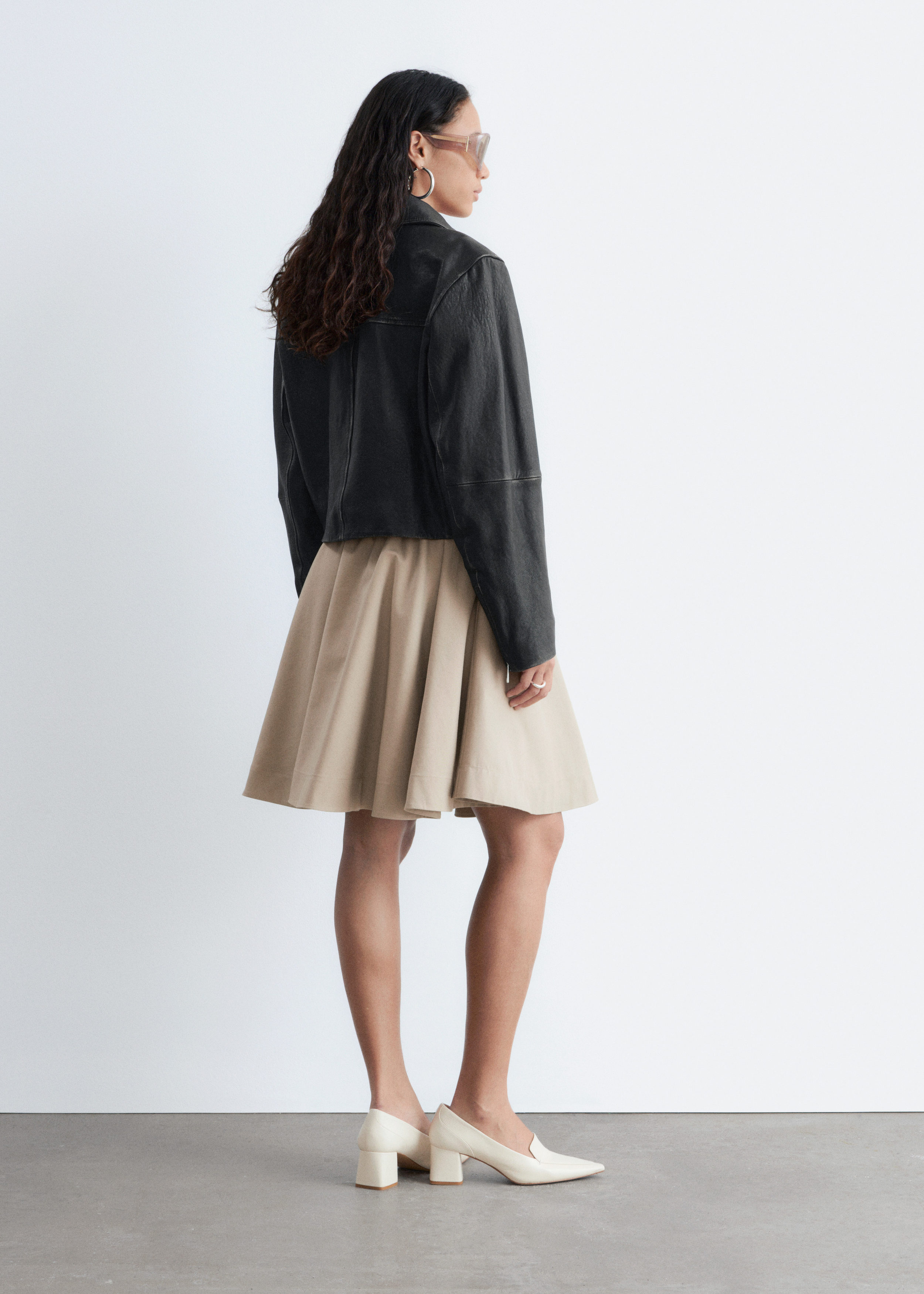& Other Stories LEATHER BIKER JACKET