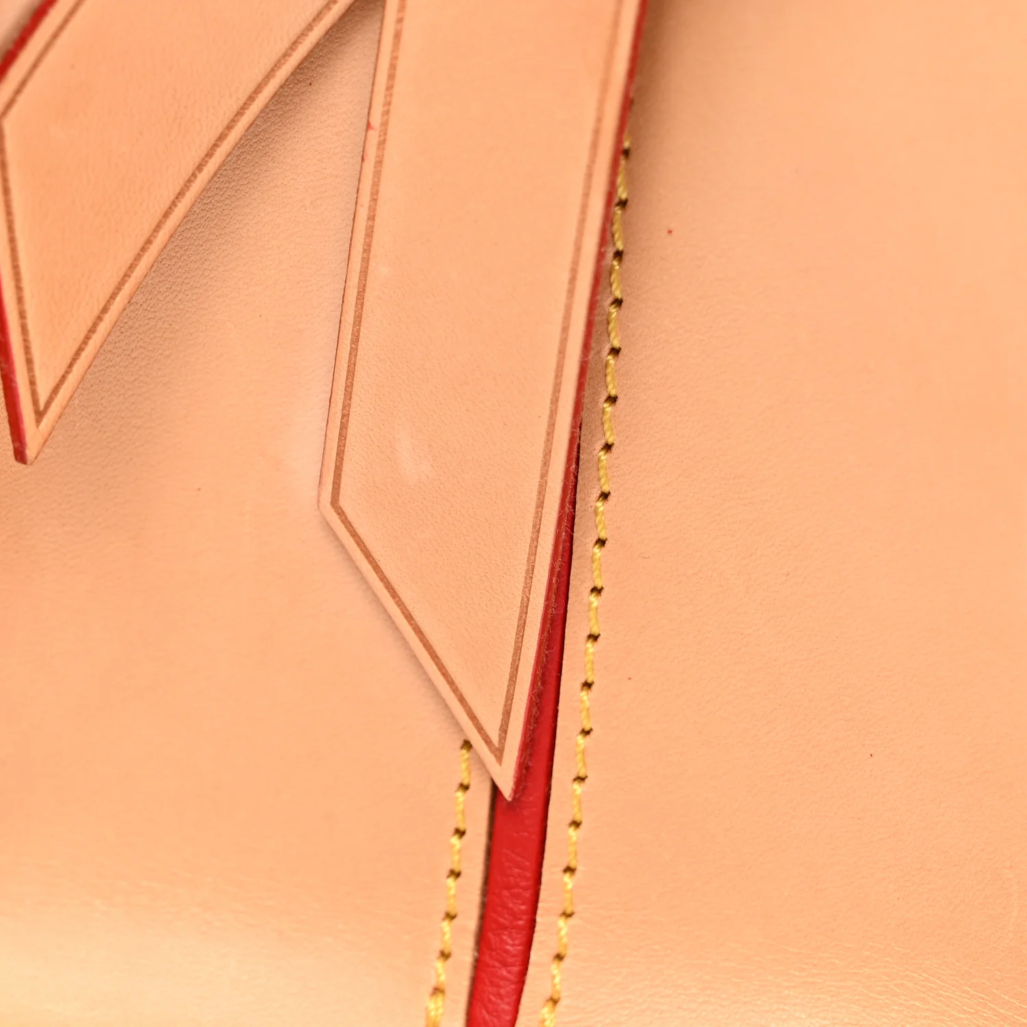 Monogram Calf Hair Spikes Iconoclasts Christian Louboutin Tote Red - Top Club