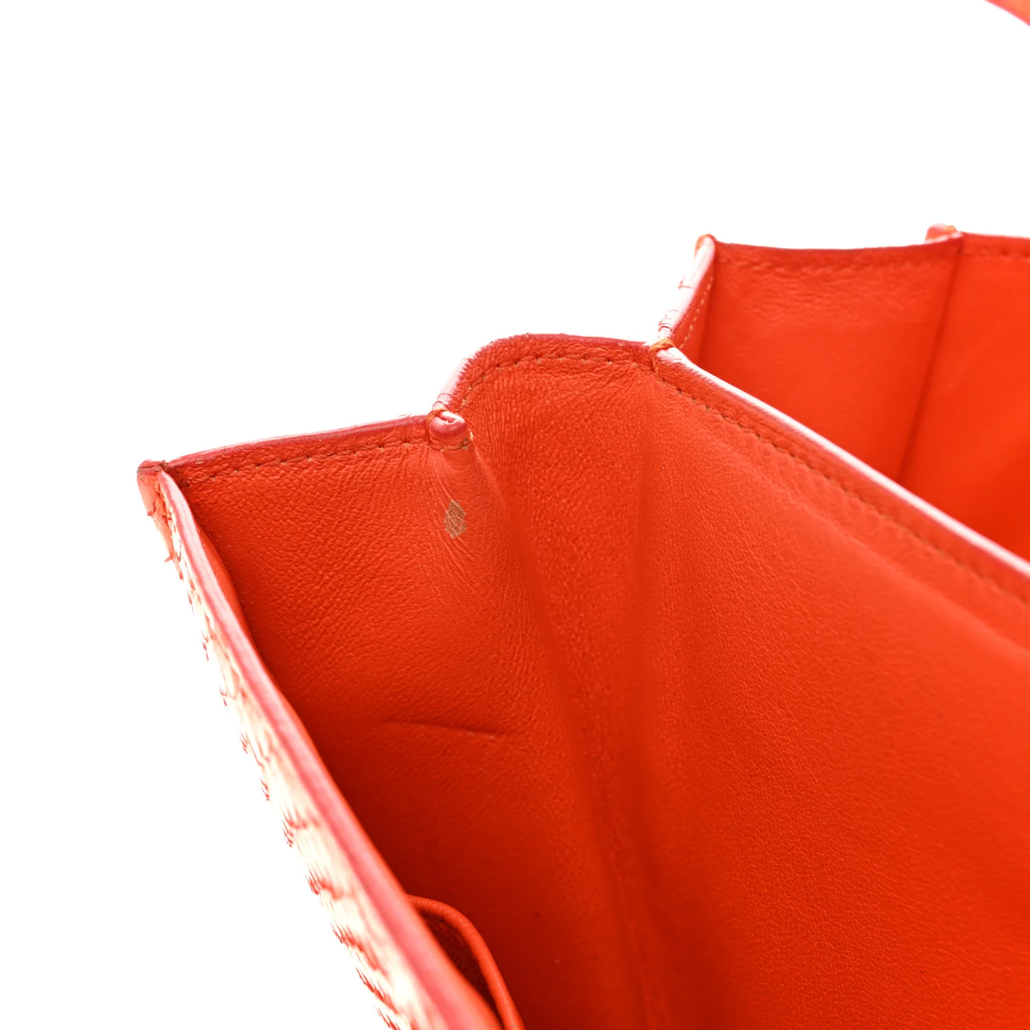 Snakeskin Medium Classic Box Flap Orange - Top Club