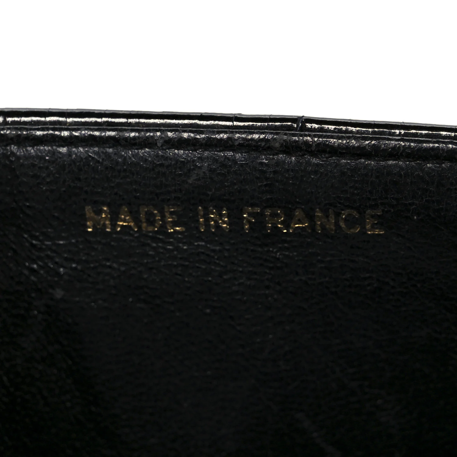 Patent Vertical Quilt Small Flap Black - Top Club