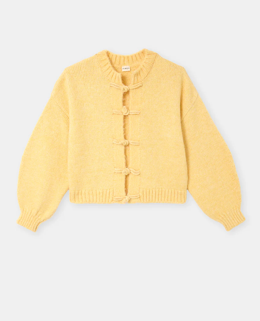 Pimkie Gilet en maille avec boutons brandebourg