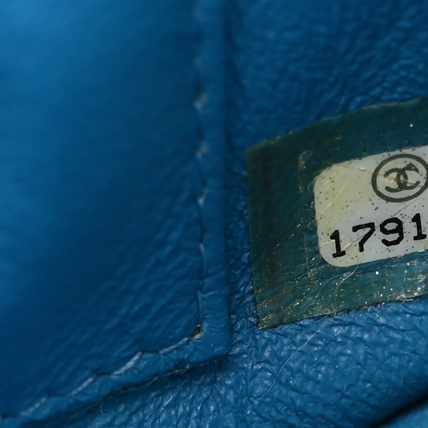 Iridescent Caviar Quilted Extra Mini Flap Light Blue - Top Club