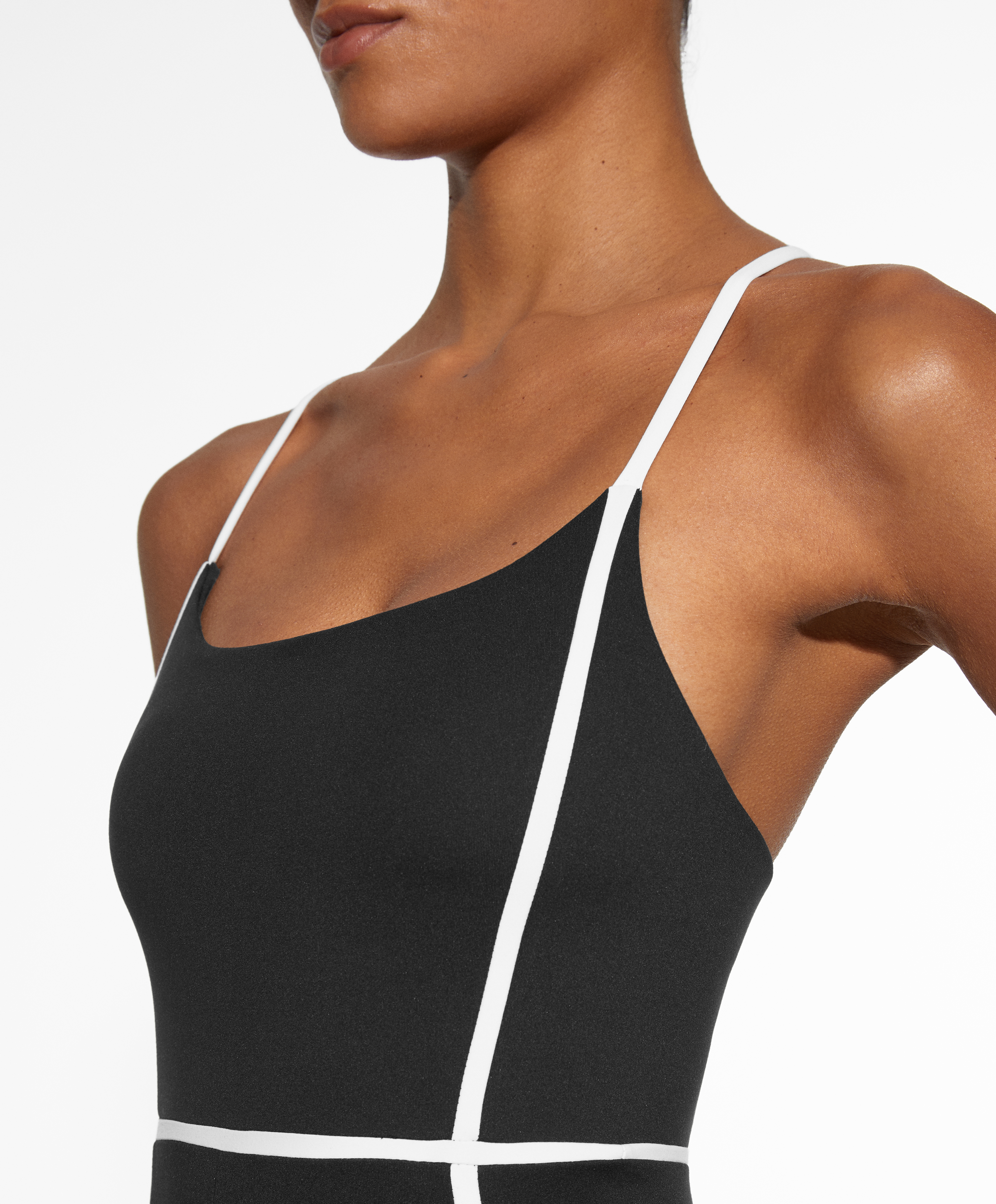 OYSHO Comfortlux piping short jumpsuit