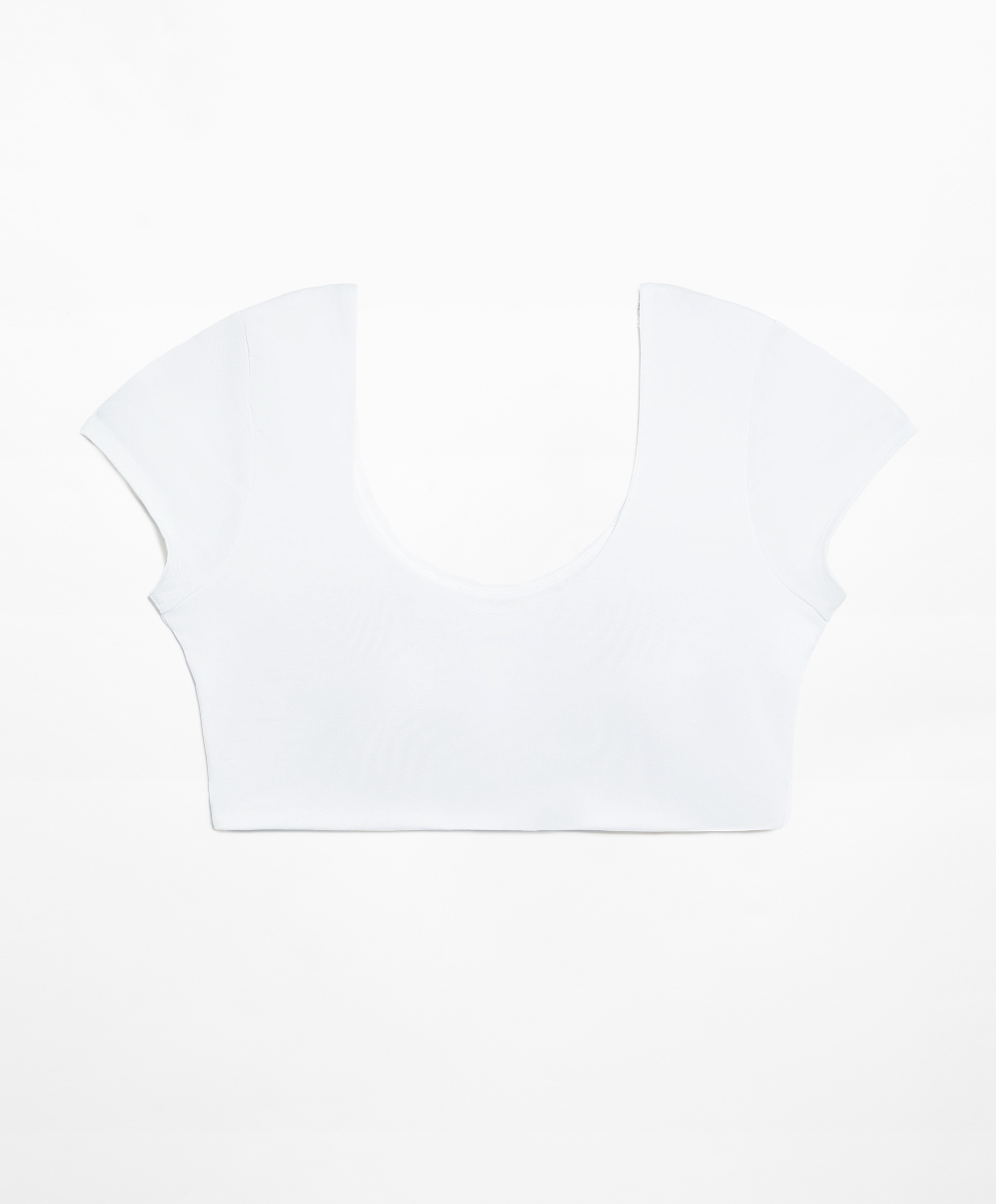 OYSHO Short-sleeved bra top with modal