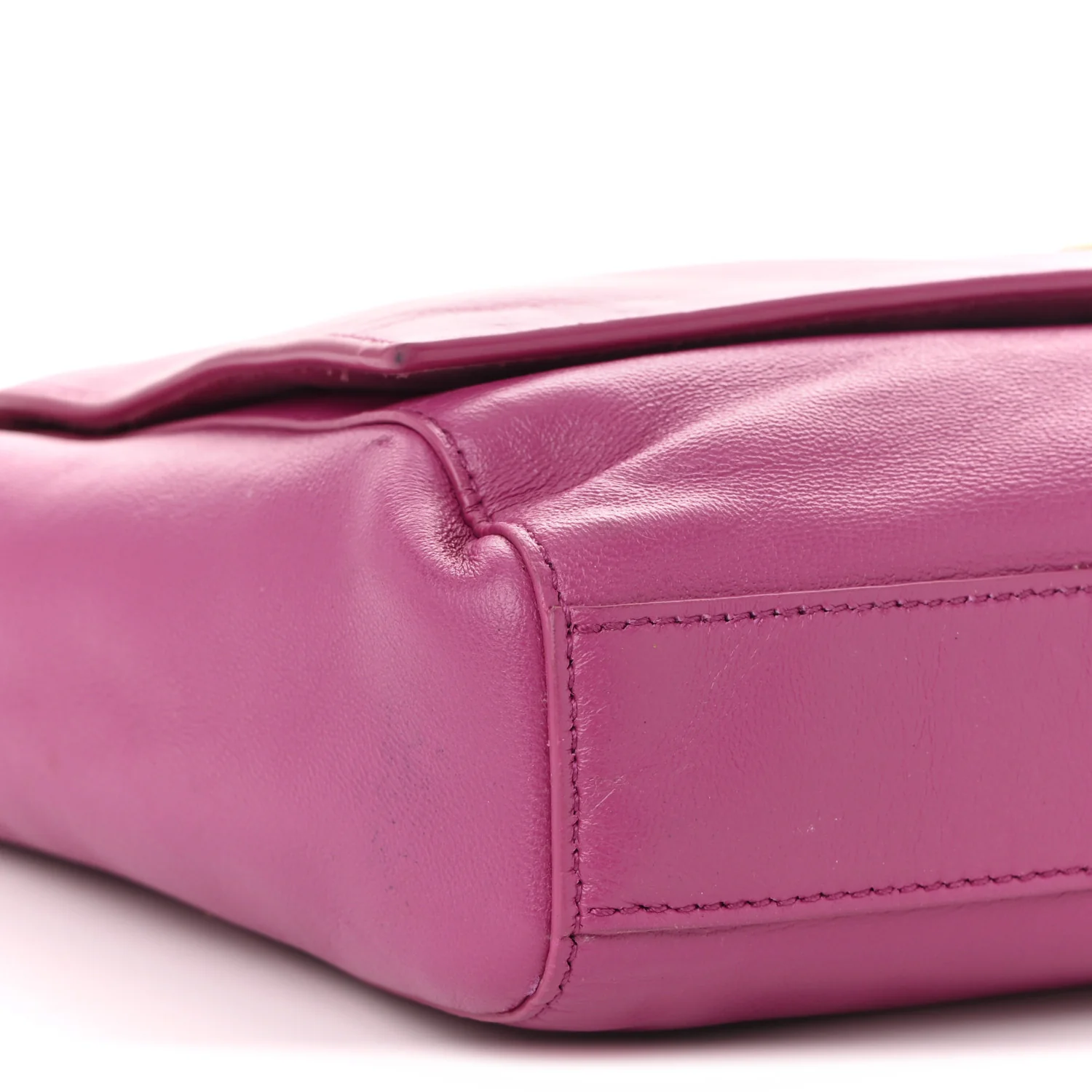 Smooth Calfskin Suede Medium Reversible Monogram Kate Satchel Rose Rubis - Top Club
