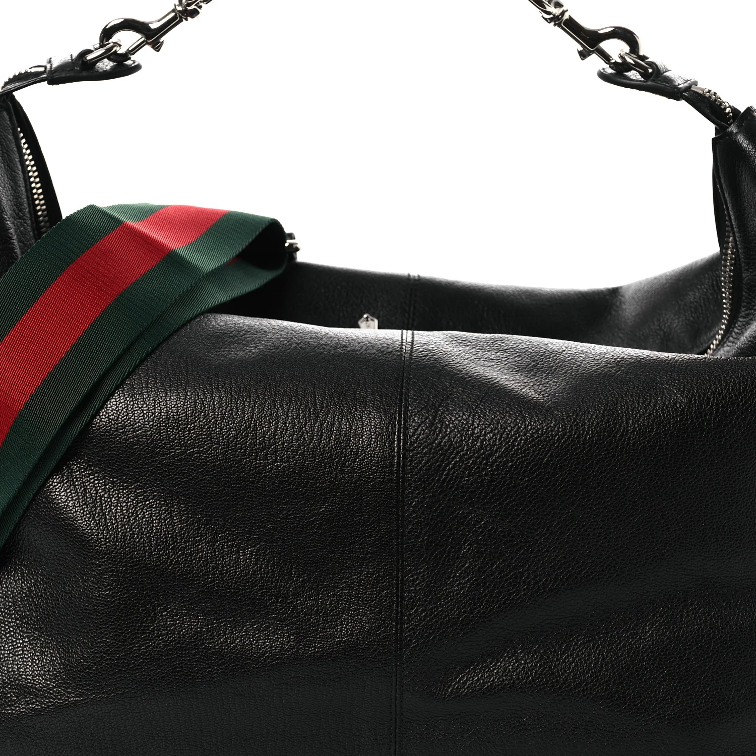 Grained Calfskin Medium Brea Crossbody Bag Black - Top Club