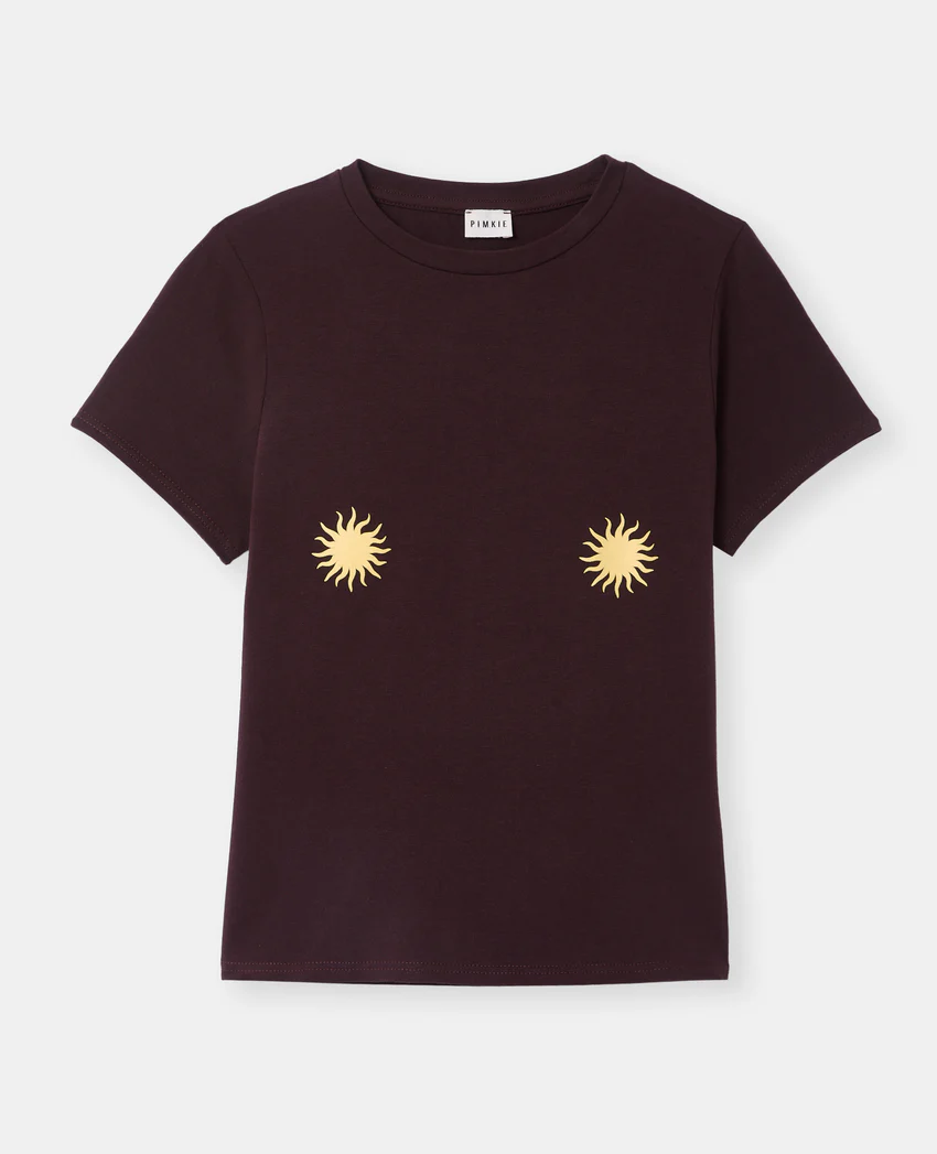 Pimkie T-shirt ajusté avec prints soleils poitrine