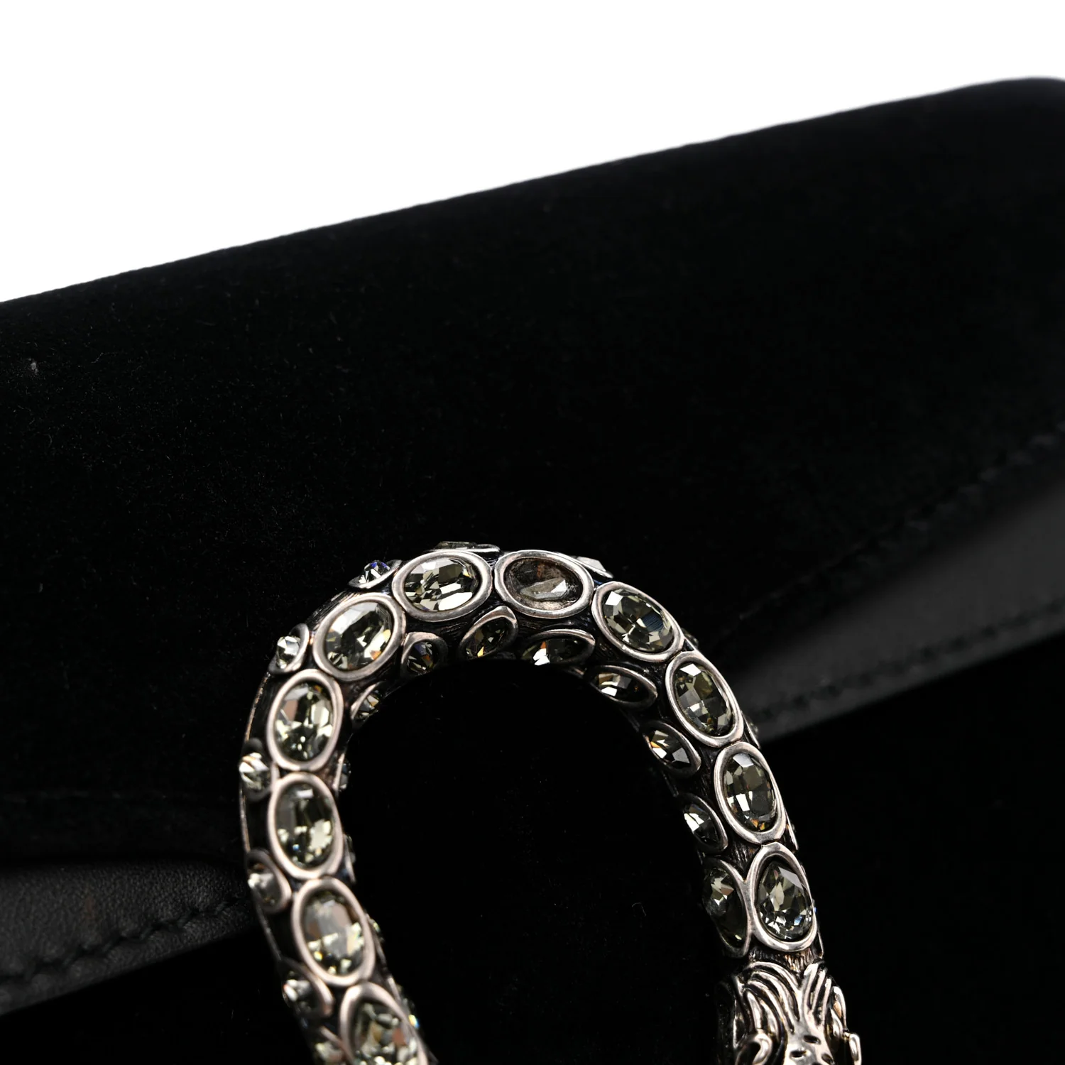 Suede Super Mini Dionysus Shoulder Bag Black - Top Club