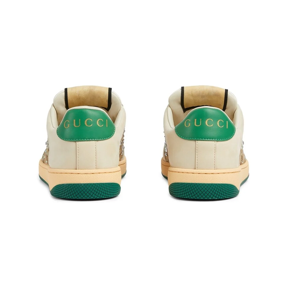 Gucci Unisex Sneakers With Crystal Embellishments And GG Monogram - Sneaker Replica Workshop