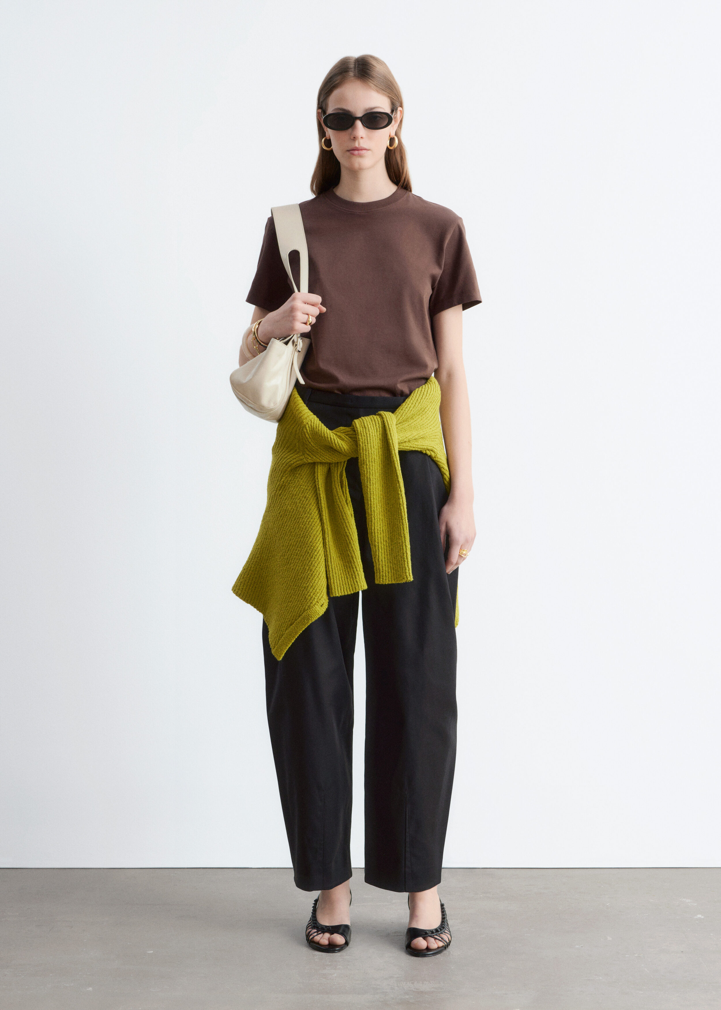 & Other Stories COTTON CREW-NECK T-SHIRT