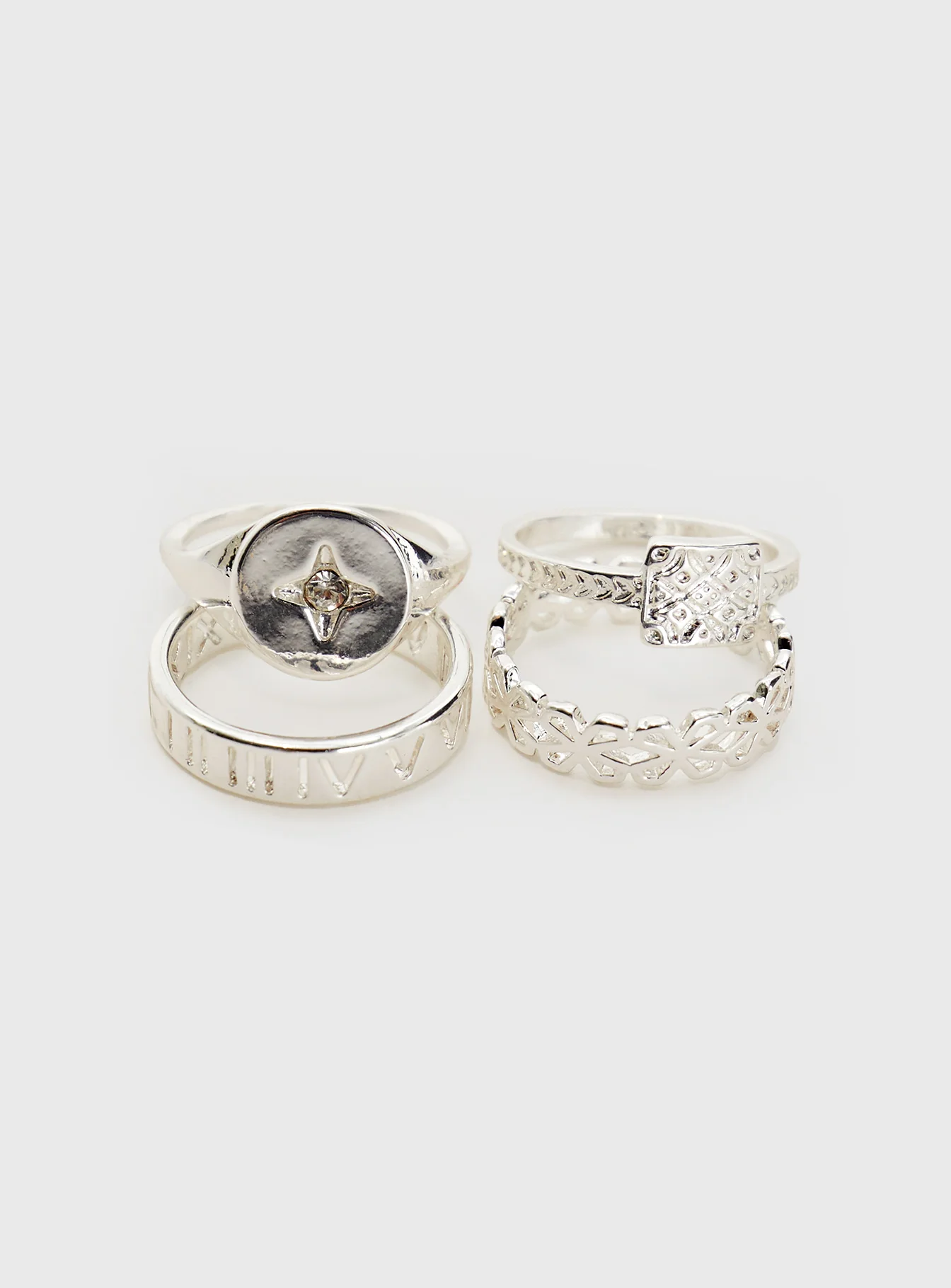 Love Parade Ring Set Silver