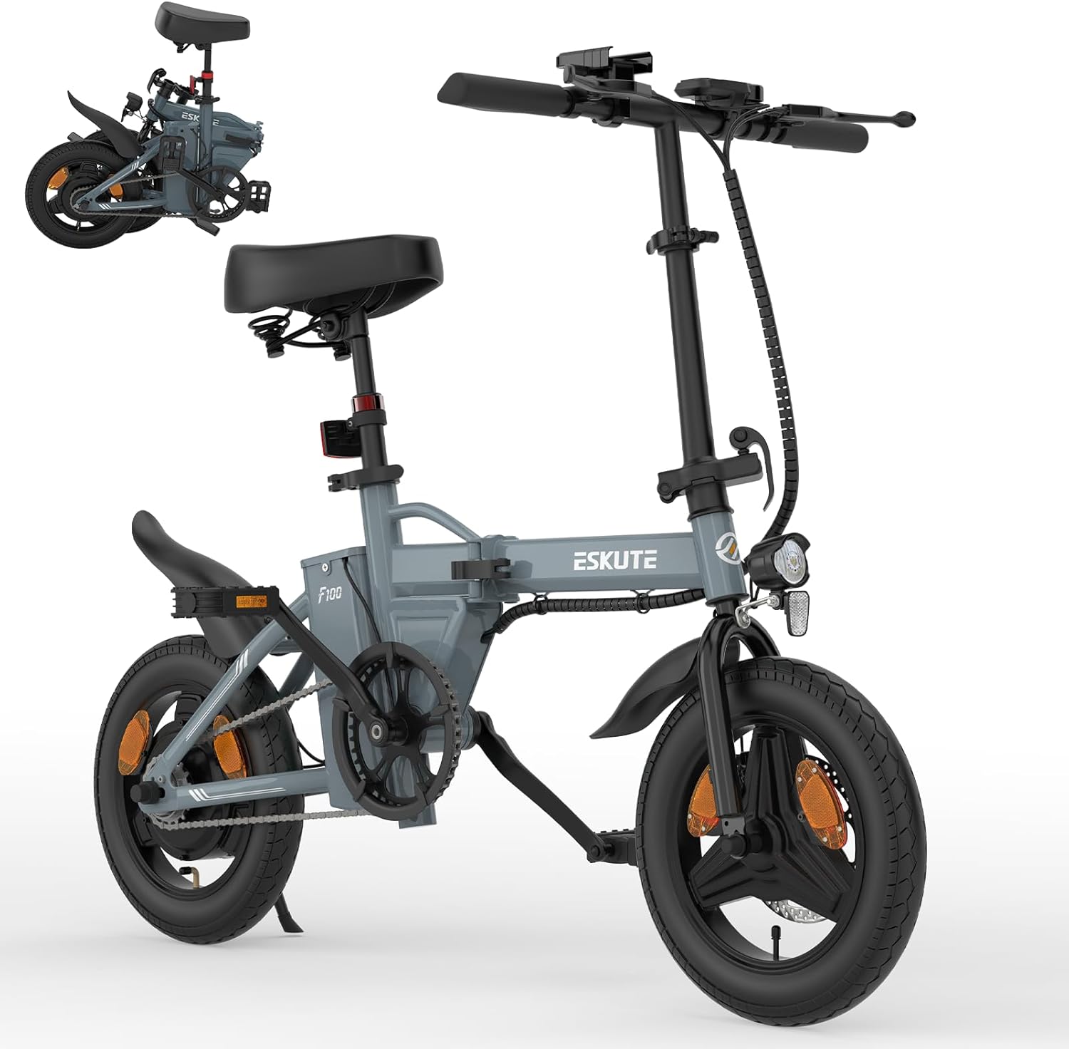 ESKUTE F100 Bici Elettrica Per Adulti, 14