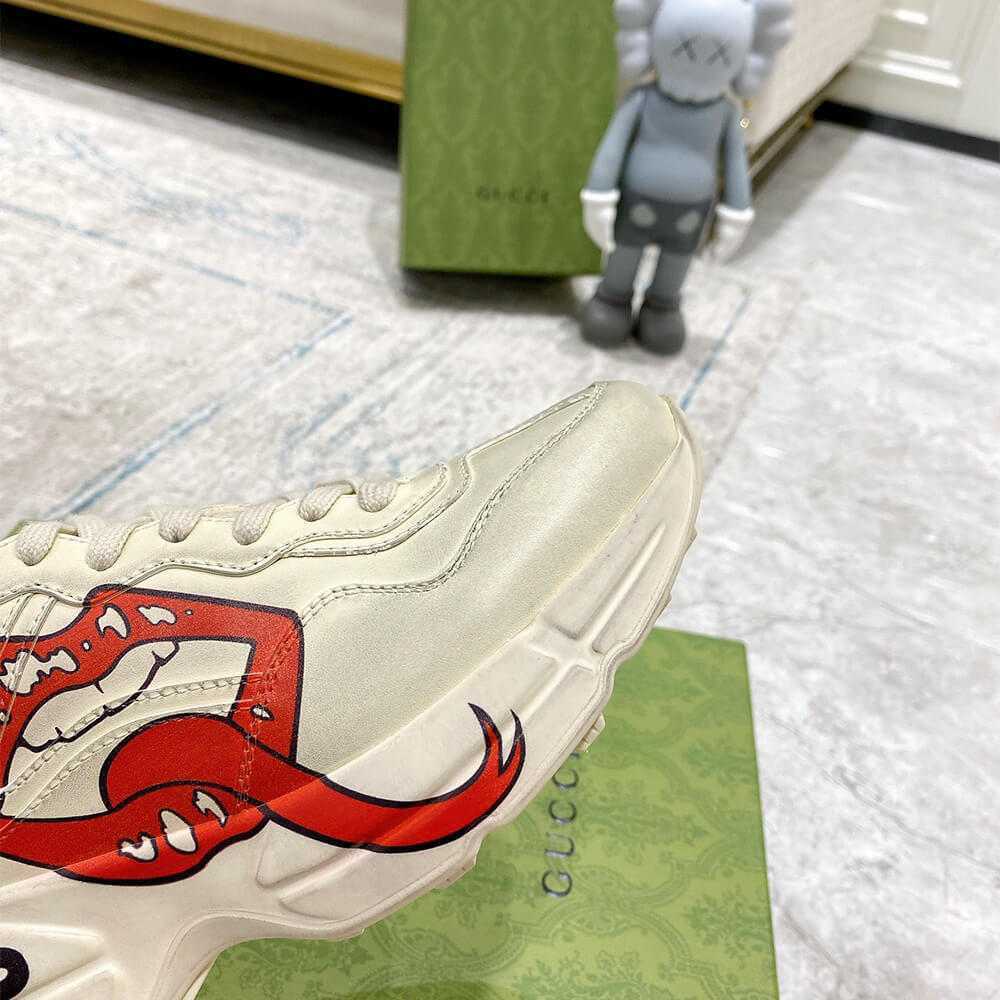Gucci Rhyton sneaker with mouth print - Top Club