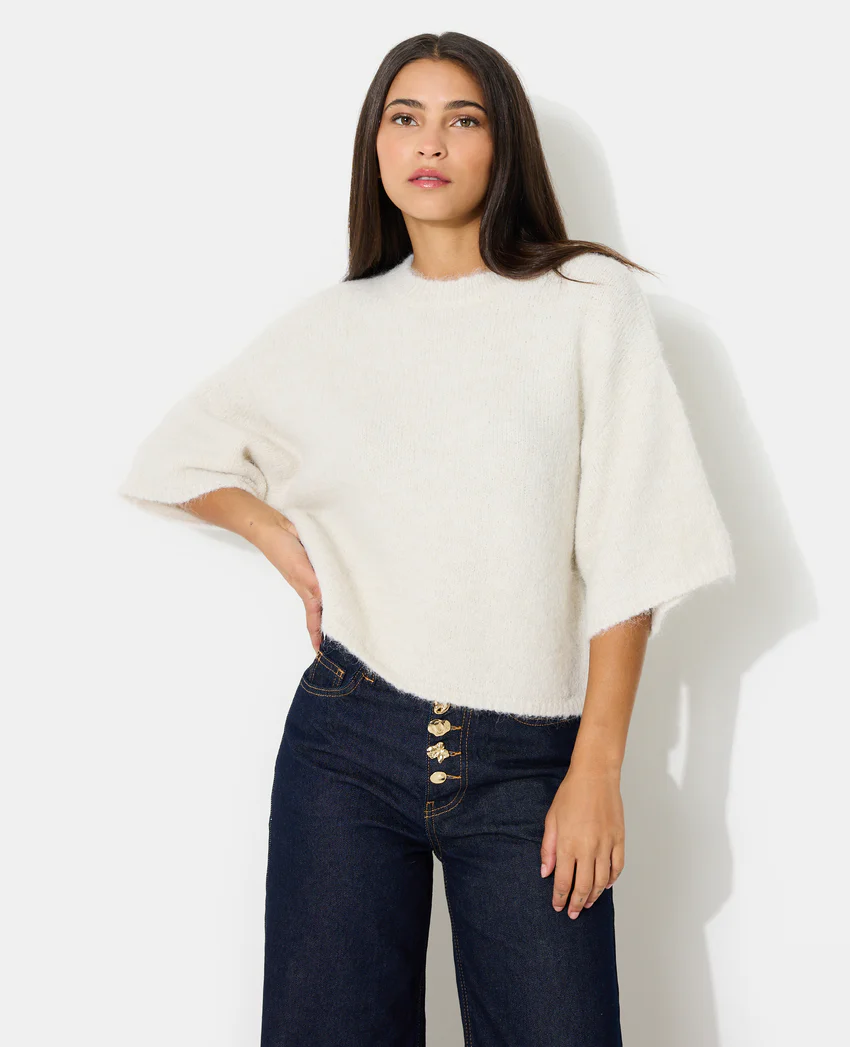 Pimkie Pull manches courtes avec laine