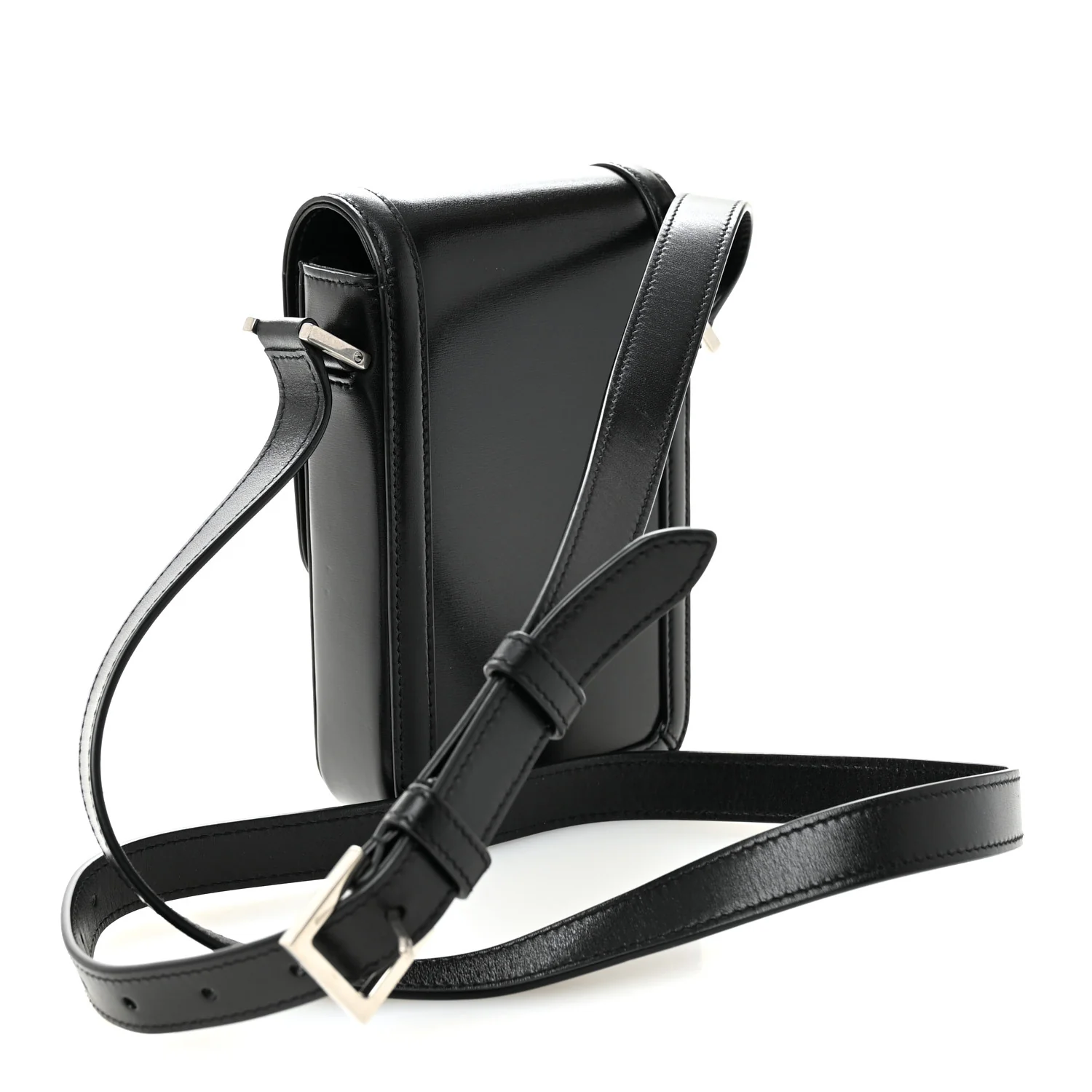 Smooth Calfskin Mini Solferino Satchel Black - Top Club