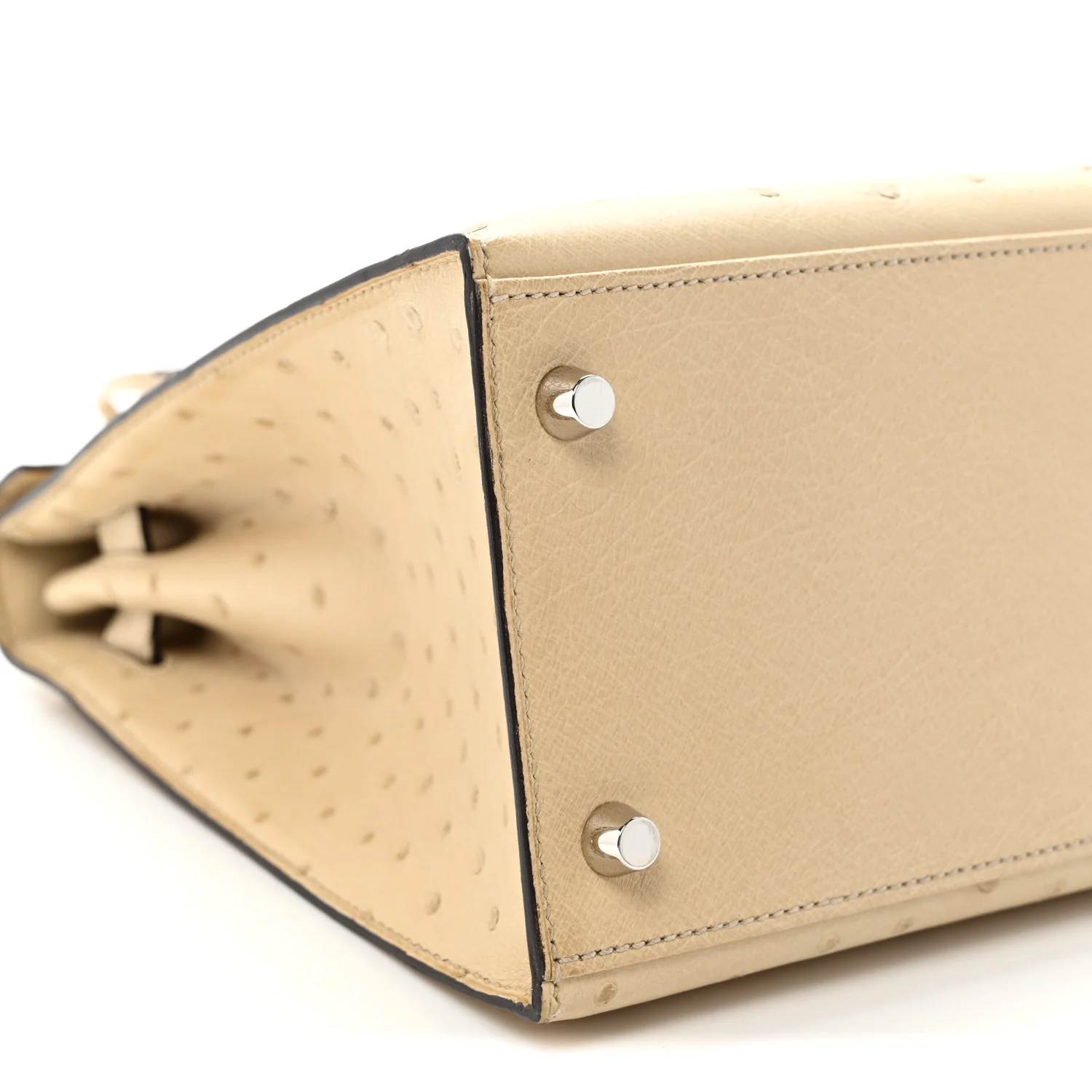 Ostrich Kelly Sellier 28 Parchemin - Top Club