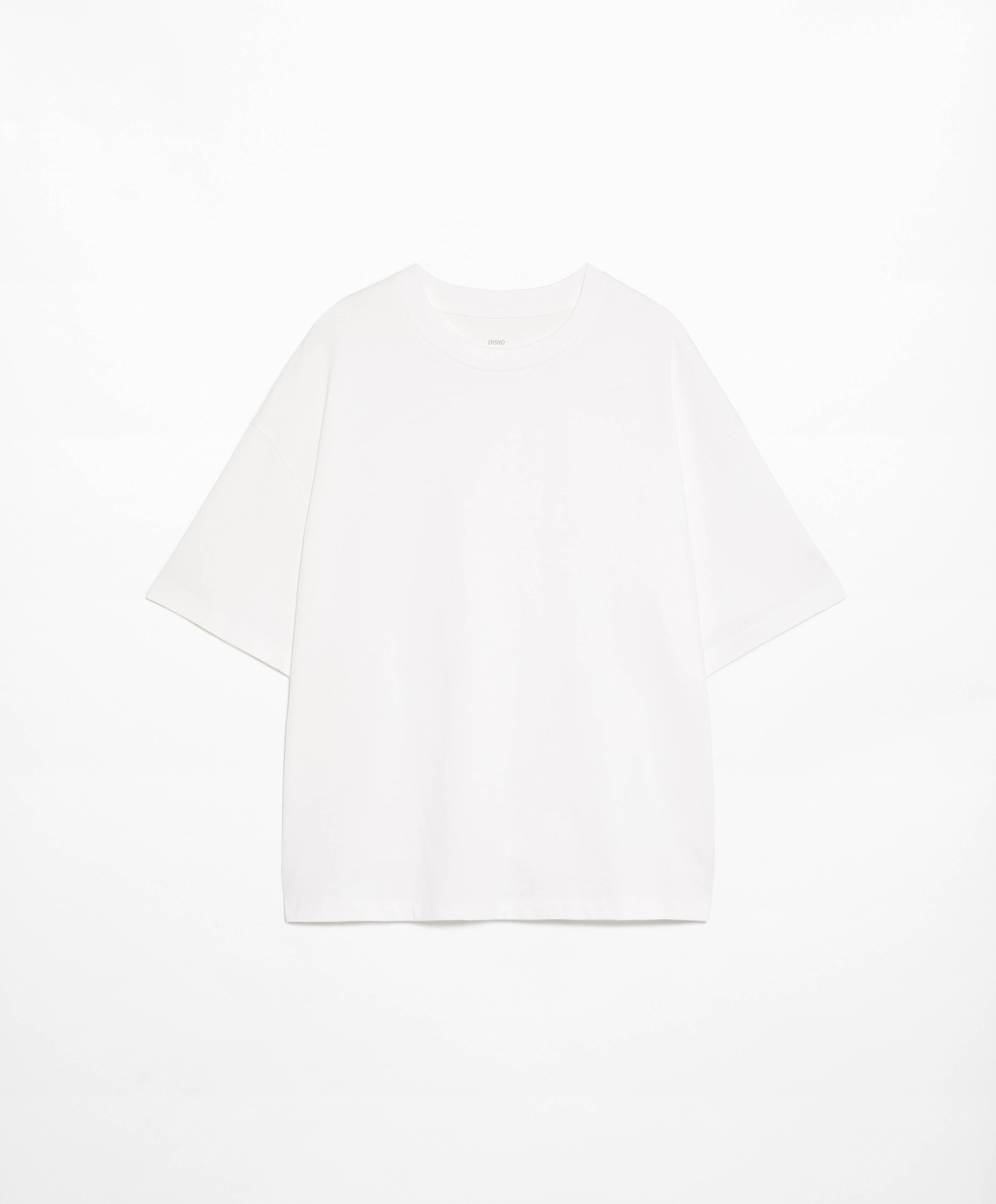 OYSHO 100% cotton short-sleeved T-shirt
