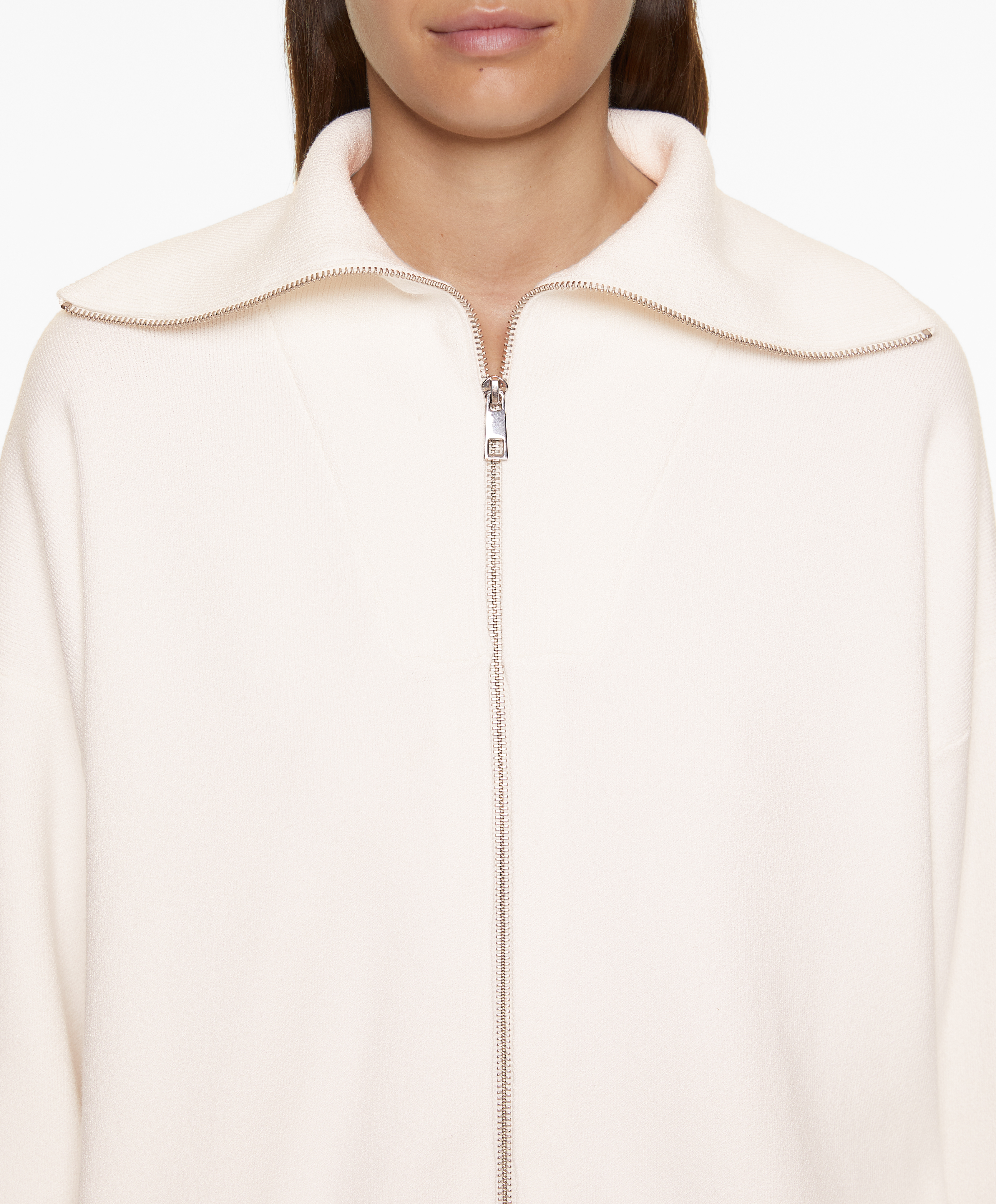 OYSHO Zip-up knit cardigan
