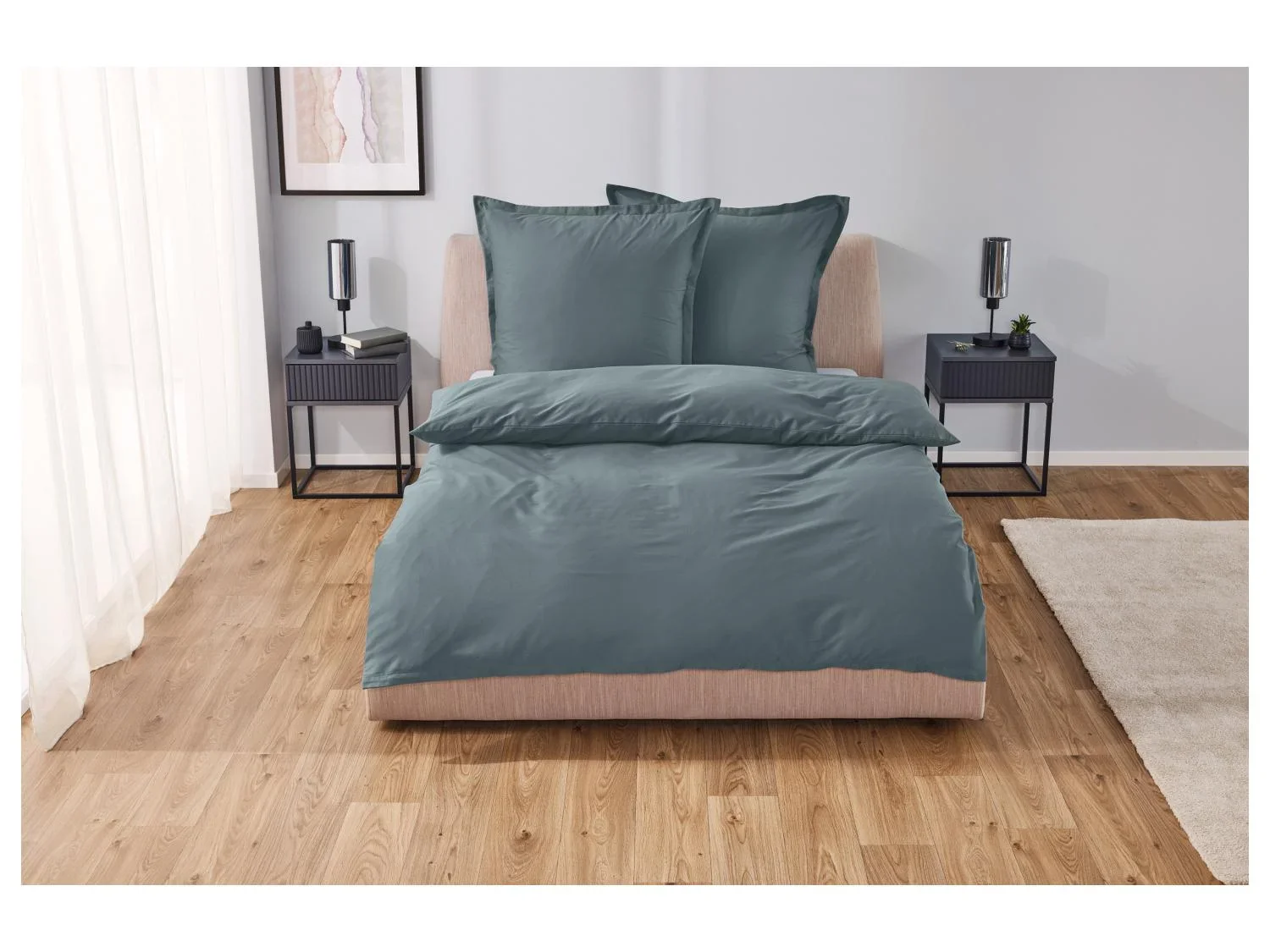 LIVARNO home Parure de lit en satin de lyocell, 260 x 240 cm