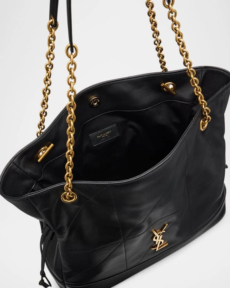 YSL SAINT LAURENT Chain Leather Shoulder Bag - Top Club